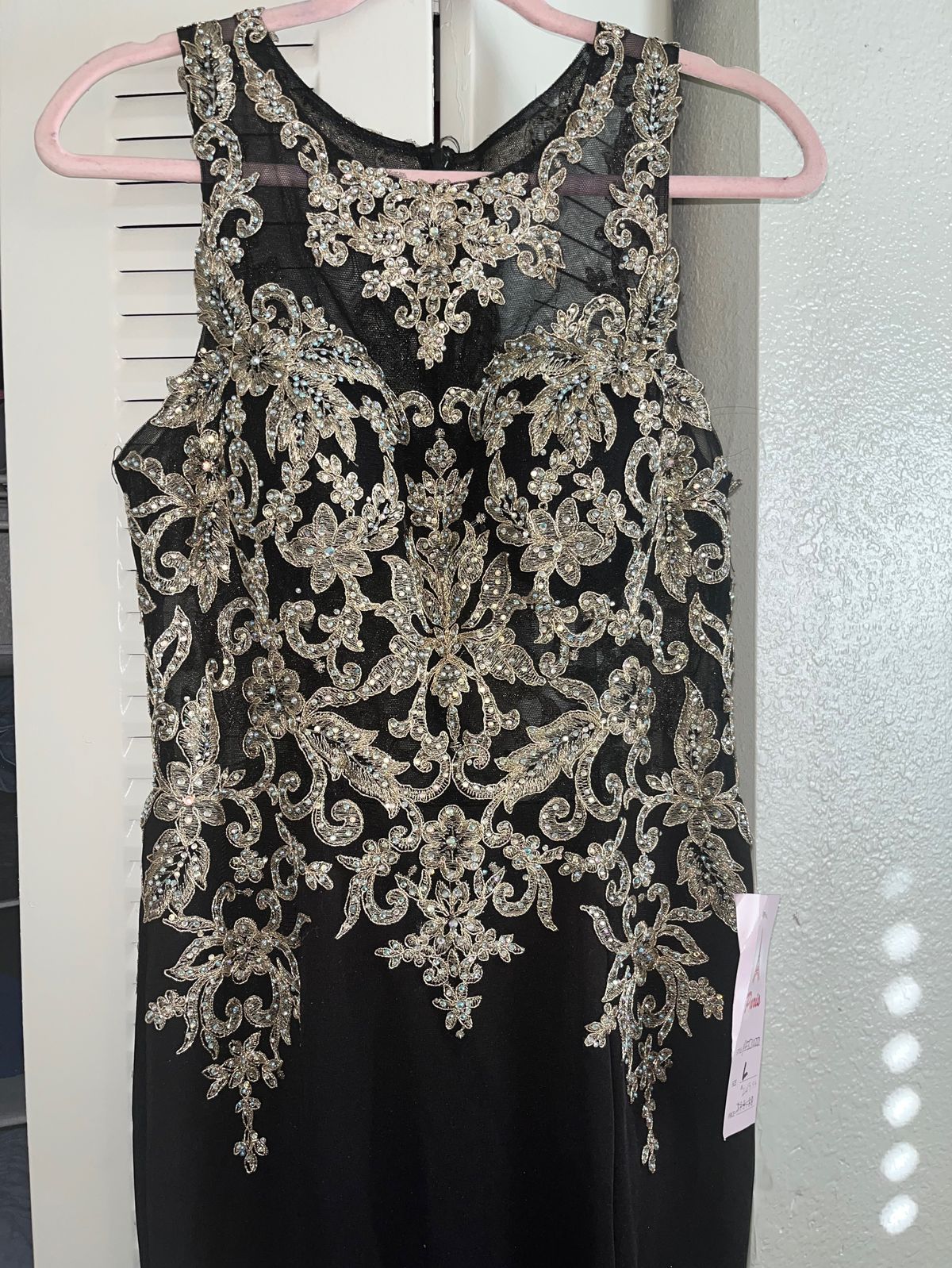 Size L Prom Black Mermaid Dress on Queenly