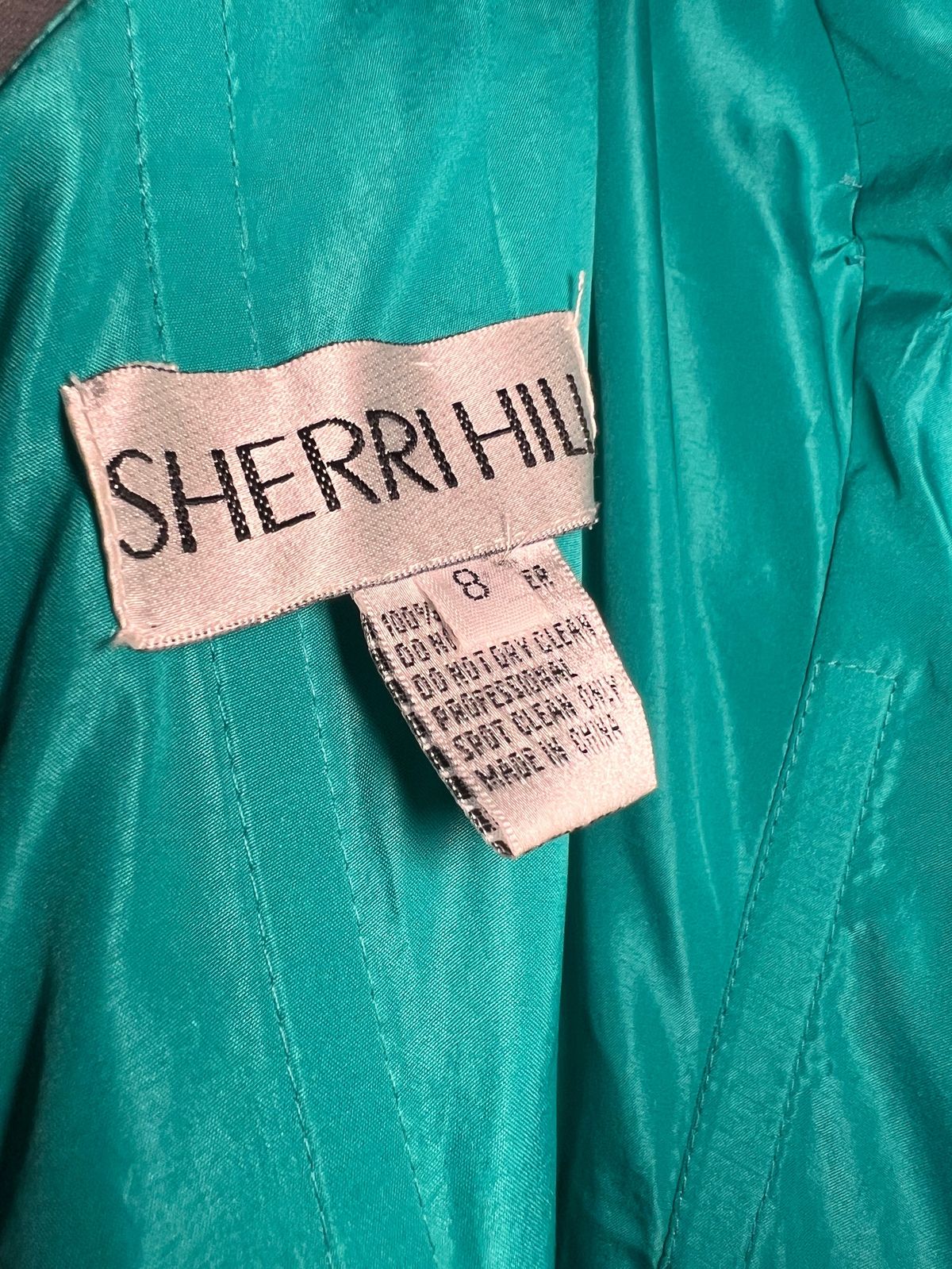 Sherri Hill Size 8 Prom Off The Shoulder Blue A-line Dress on Queenly