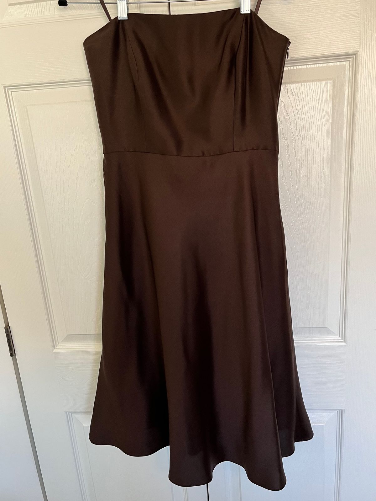 Ann Taylor Size 6 Prom Strapless Brown Cocktail Dress on Queenly