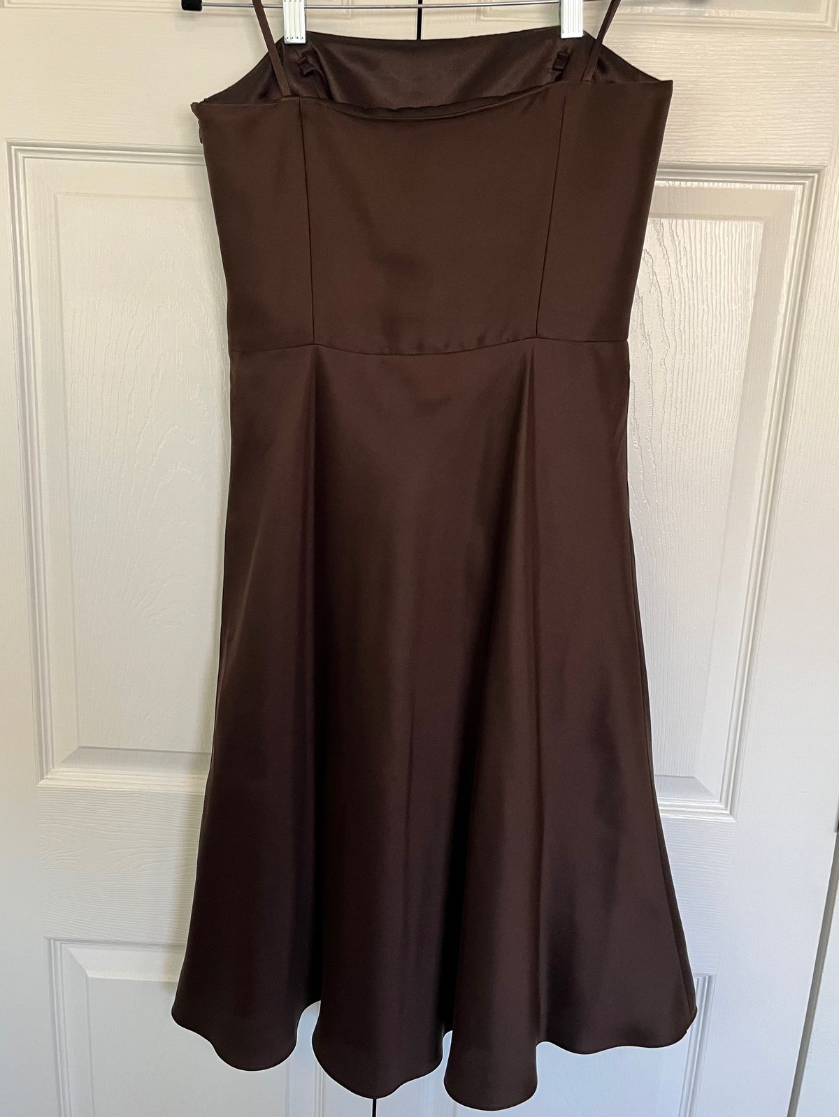 Ann Taylor Size 6 Prom Strapless Brown Cocktail Dress on Queenly