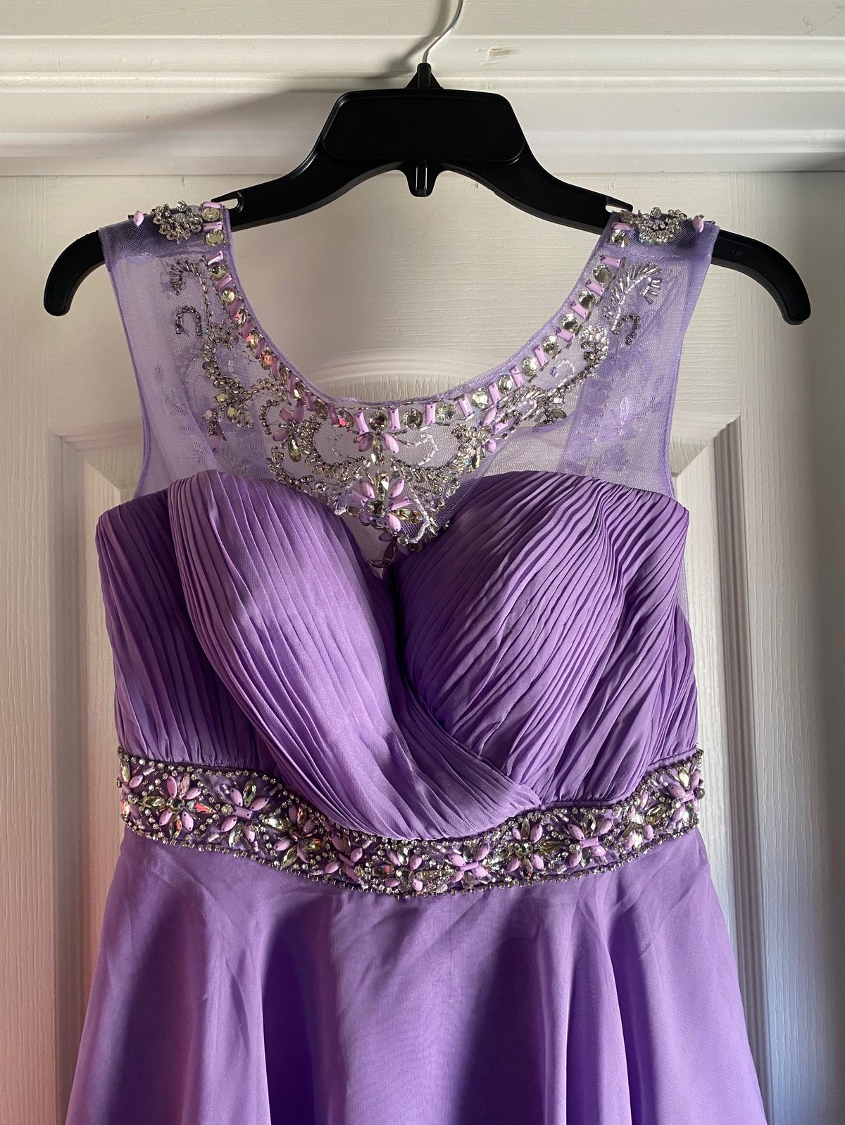 Aspeed Size 4 Prom Sequined Light Purple Cocktail Dress on Queenly