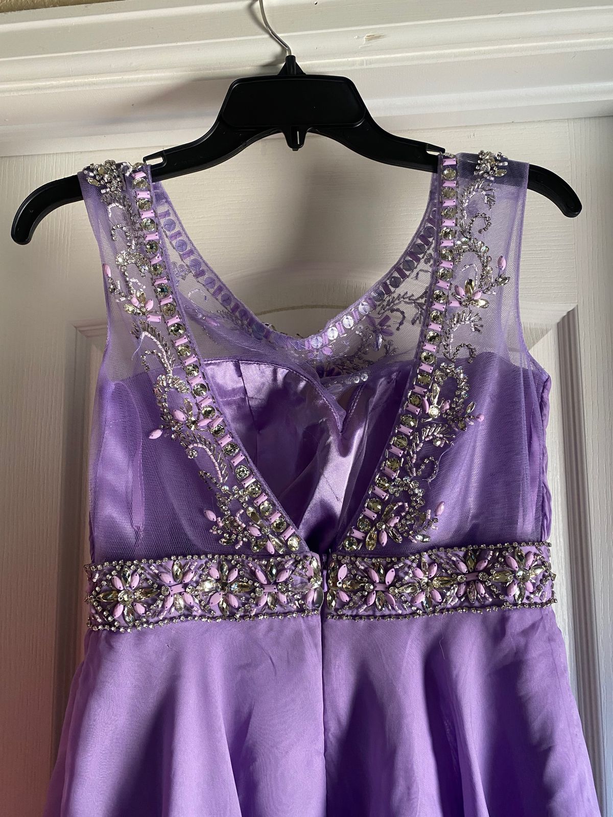 Aspeed Size 4 Prom Sequined Light Purple Cocktail Dress on Queenly
