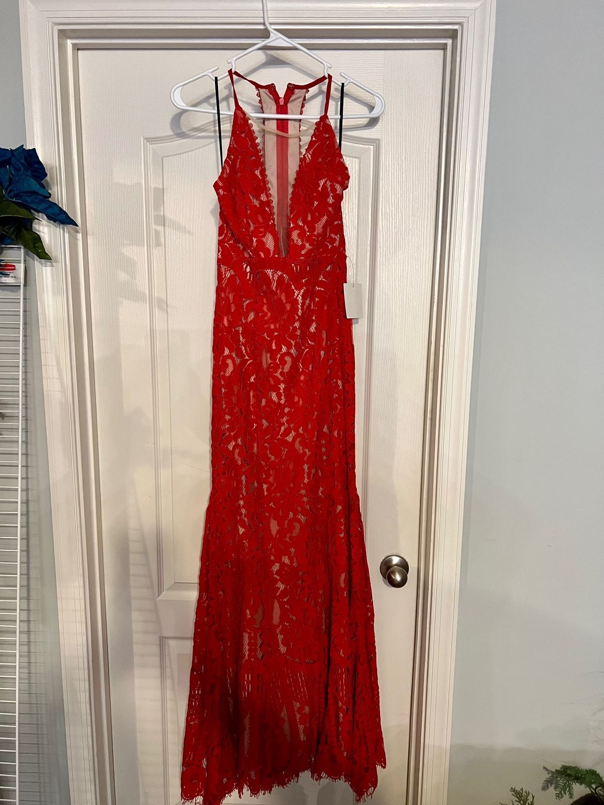 Charlotte Russe WOMENS RED SPARKLE CUSTOM MADE