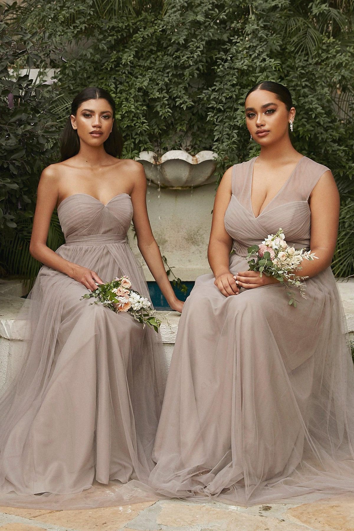 Style CDET322 Cinderella Divine Size 14 Bridesmaid Nude A-line Dress on Queenly