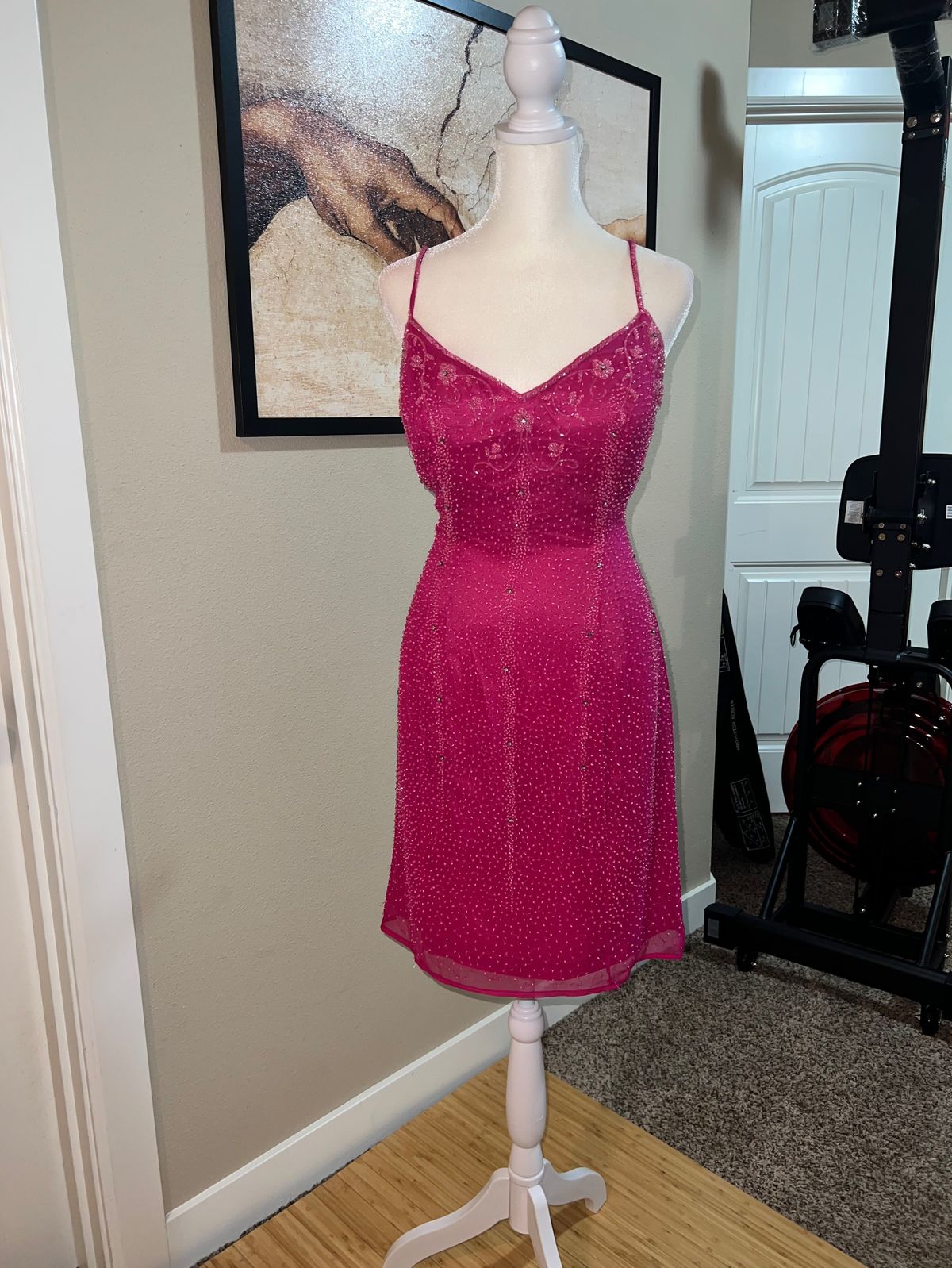Size 8 Homecoming Hot Pink Cocktail Dress on Queenly