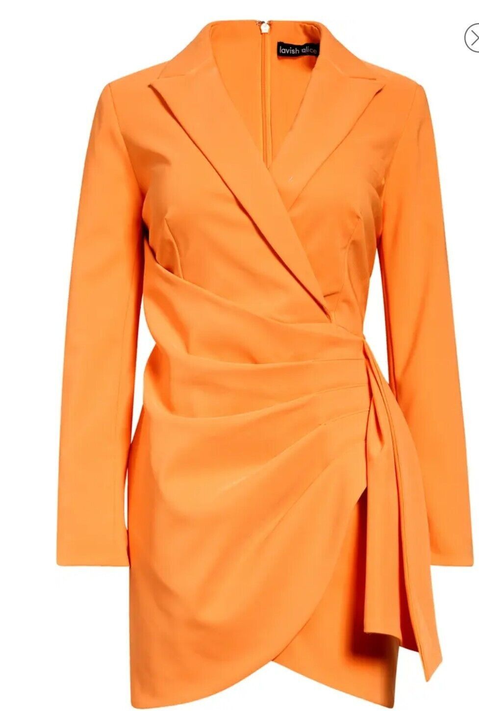 Lavish Alice Size 4 Pageant Long Sleeve Orange Cocktail Dress on Queenly