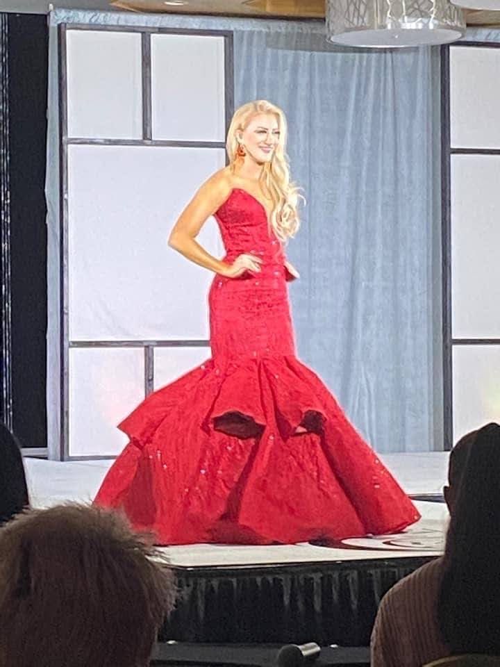Size 2 Pageant Off The Shoulder Red Mermaid Dress on Queenly