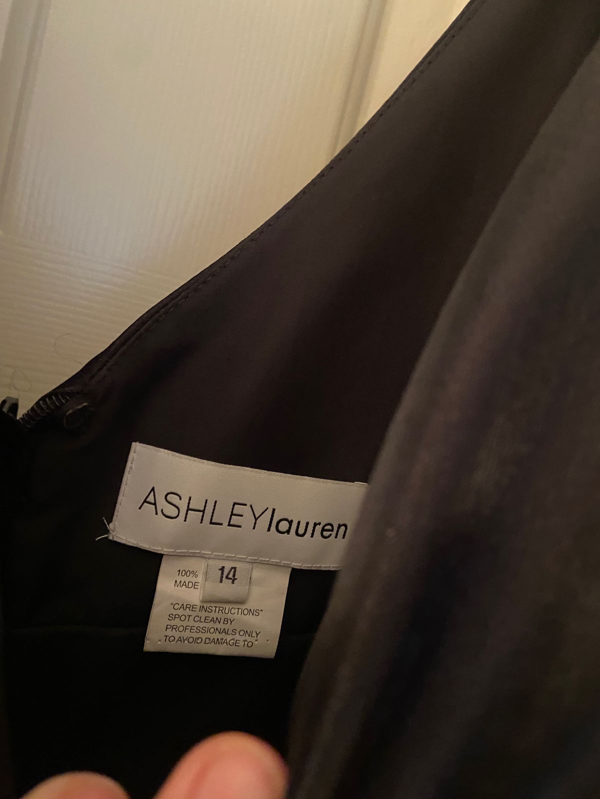 Ashley Lauren Size 14 Black Floor Length Maxi on Queenly