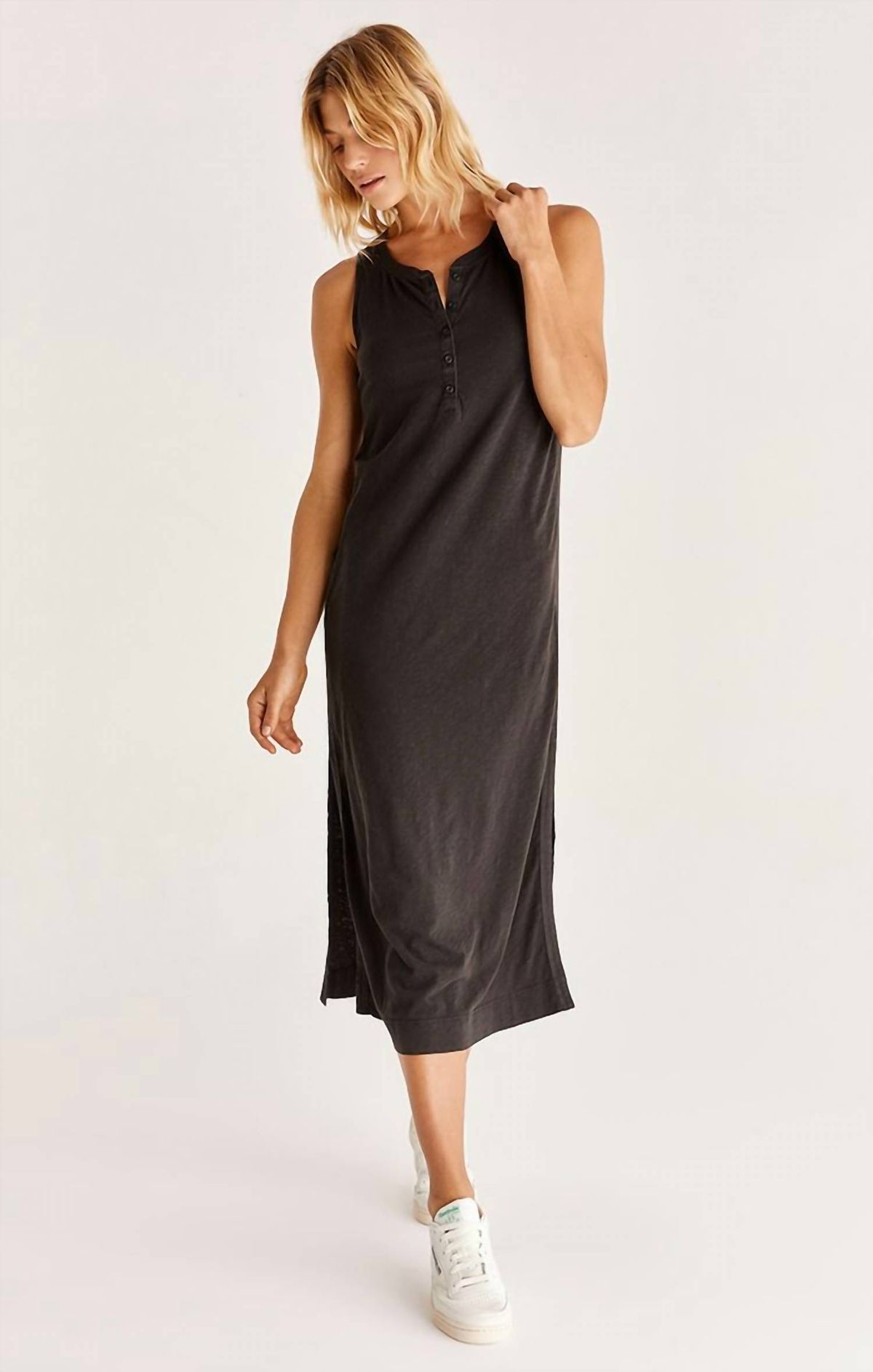 Style 1-234416475-2793 Z Supply Size L Black Cocktail Dress on Queenly