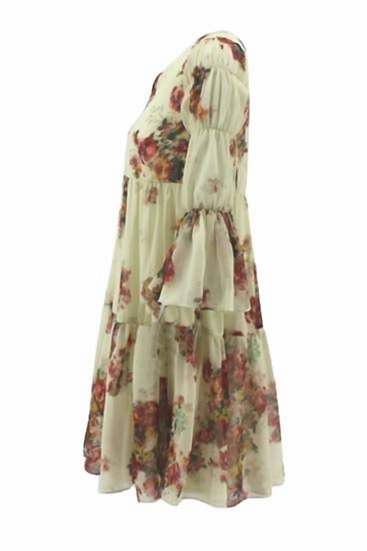 Style 1-2506164193-2793 Vintage Collection Size L Floral Multicolor Cocktail Dress on Queenly