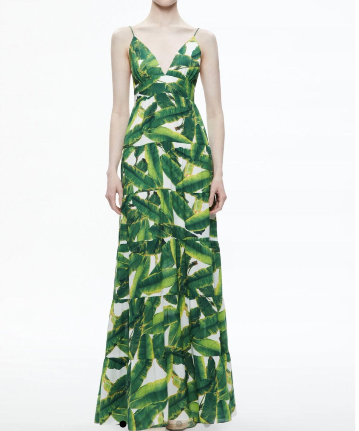 Style 1-3323339310-1901 alice + olivia Size 6 Green Floor Length Maxi on Queenly