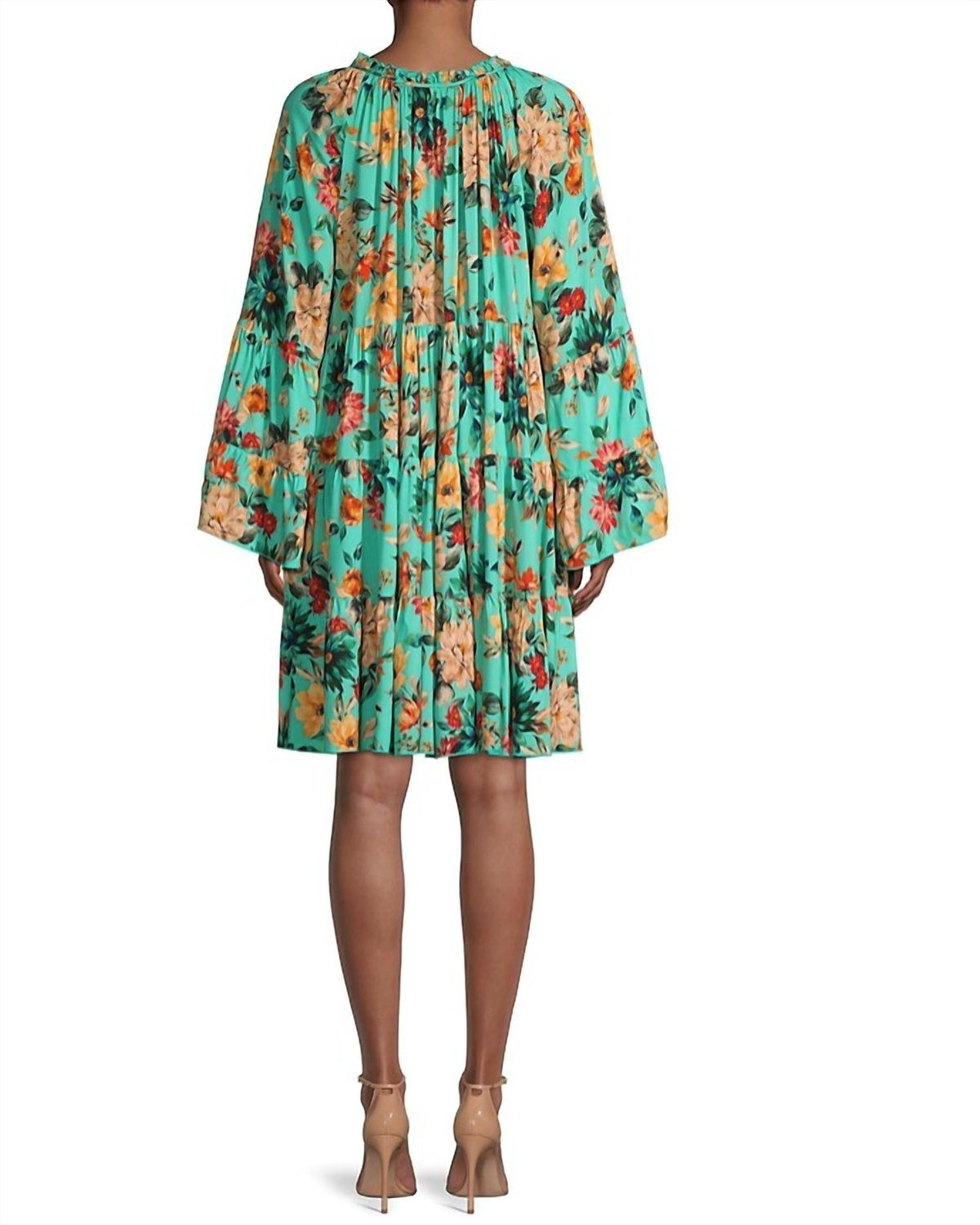 Style 1-4152676963-2696 Johnny Was Size L Floral Multicolor Cocktail Dress on Queenly