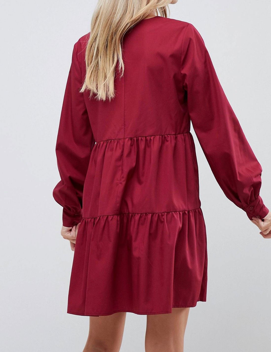 ASOS Size 6 Long Sleeve Red Cocktail Dress on Queenly