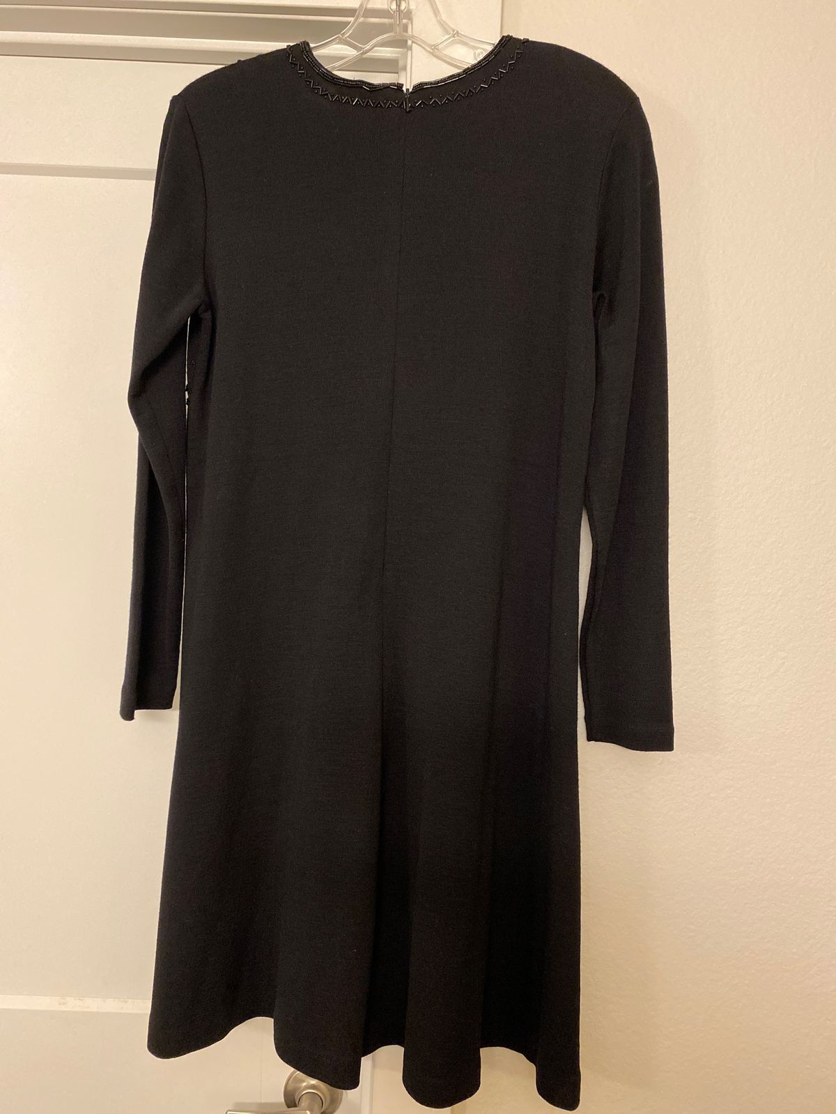 Size L Wedding Guest Long Sleeve Black Floor Length Maxi on Queenly