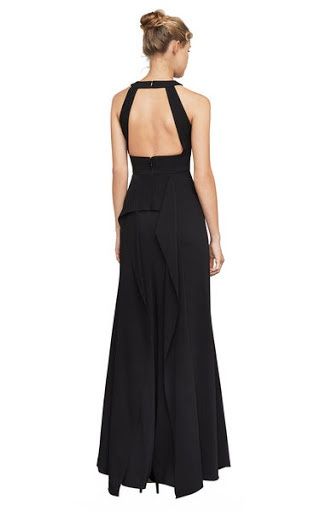 Max Azria Size 10 Prom High Neck Black Cocktail Dress on Queenly
