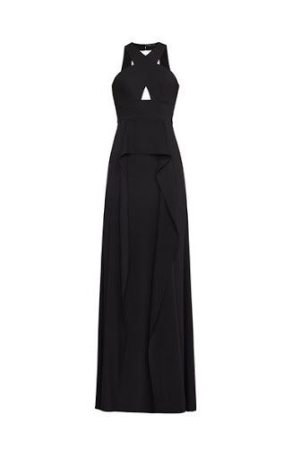 Max Azria Size 10 Prom High Neck Black Cocktail Dress on Queenly