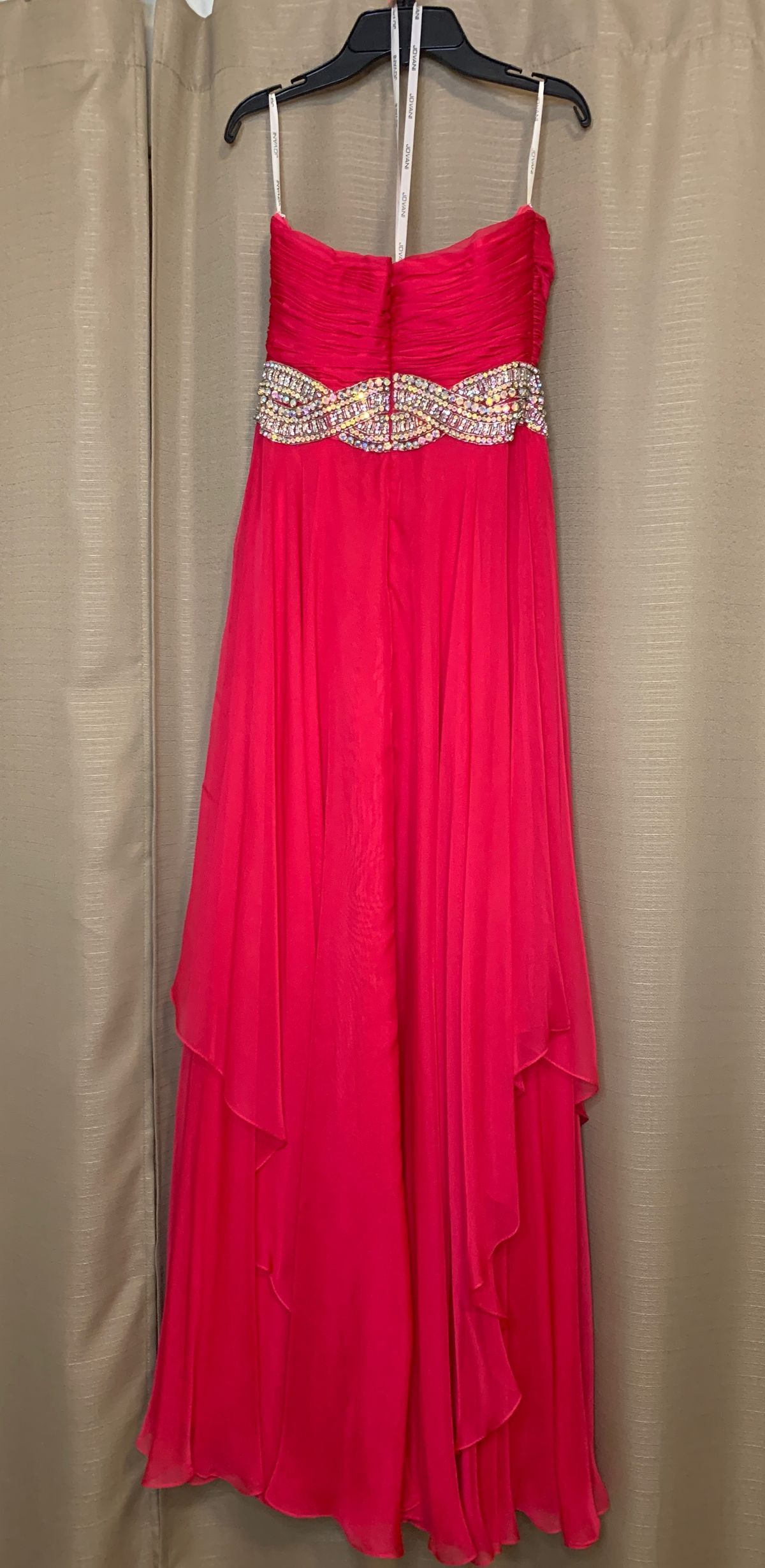Jovani Size 6 Prom Strapless Pink A-line Dress on Queenly