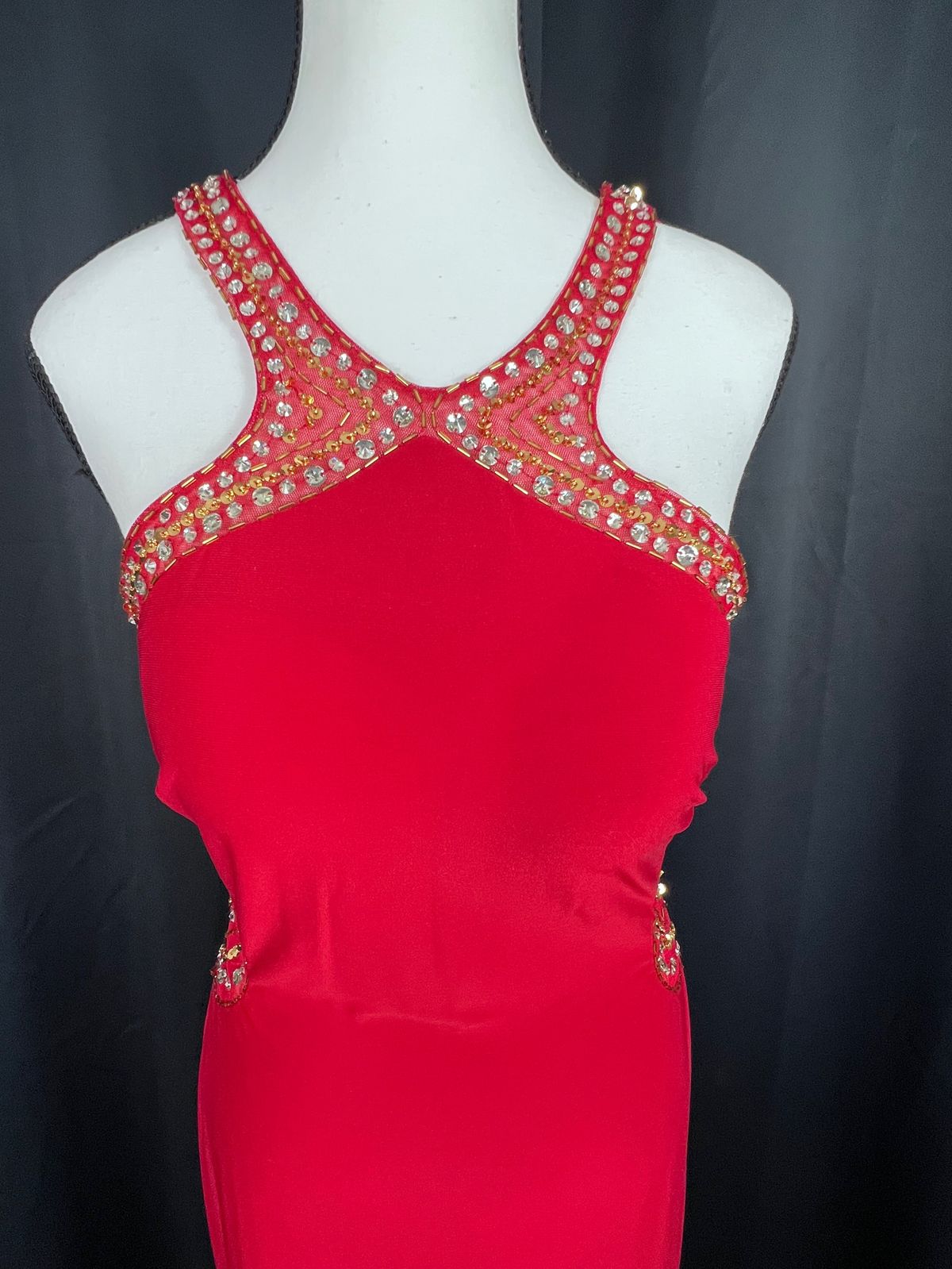 Blondie Nites Size 12 Prom Red A-line Dress on Queenly