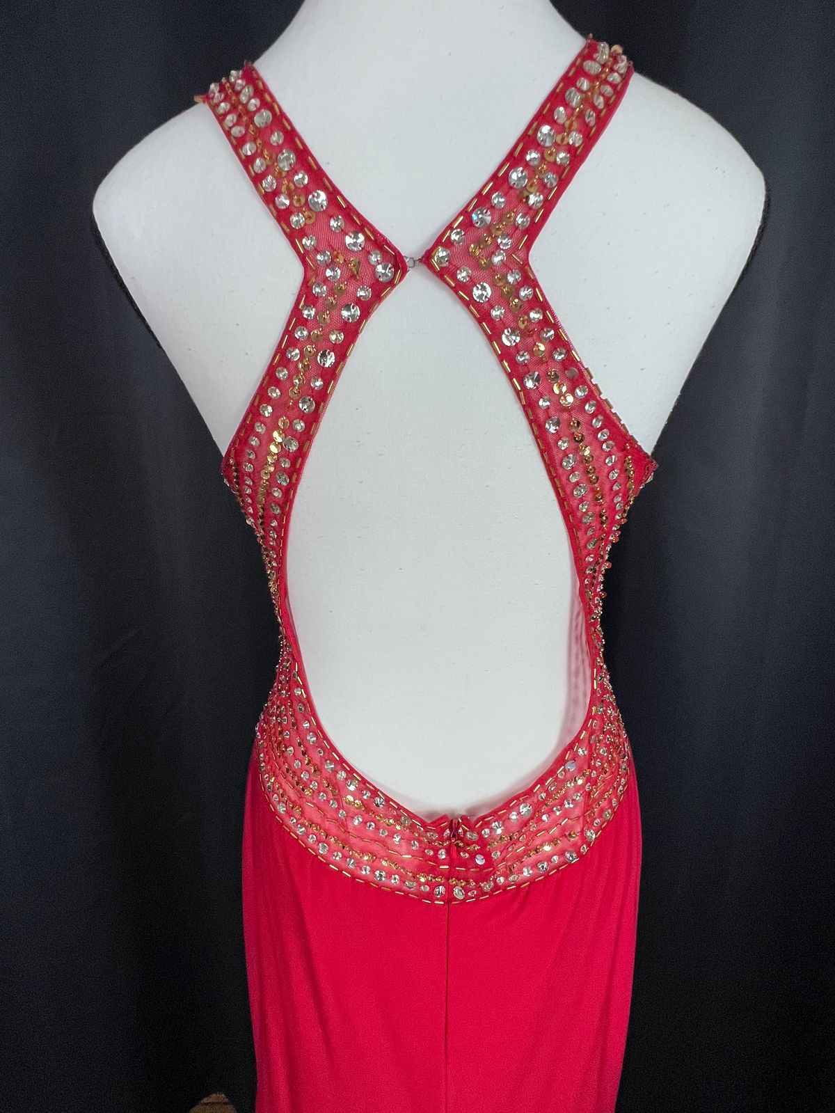 Blondie Nites Size 12 Prom Red A-line Dress on Queenly