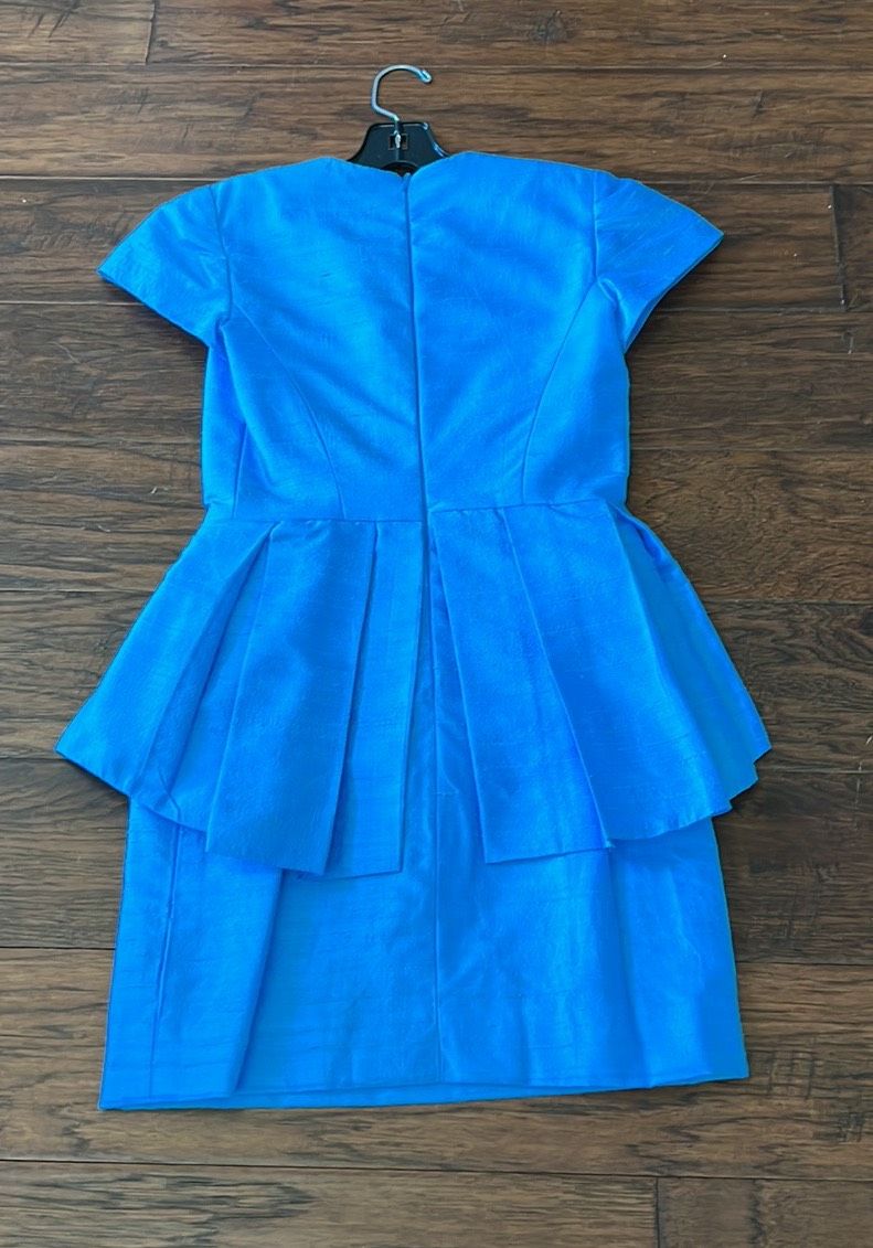 Shirley Prodell Girls Size 8 Pageant Turquoise Blue Cocktail Dress on Queenly