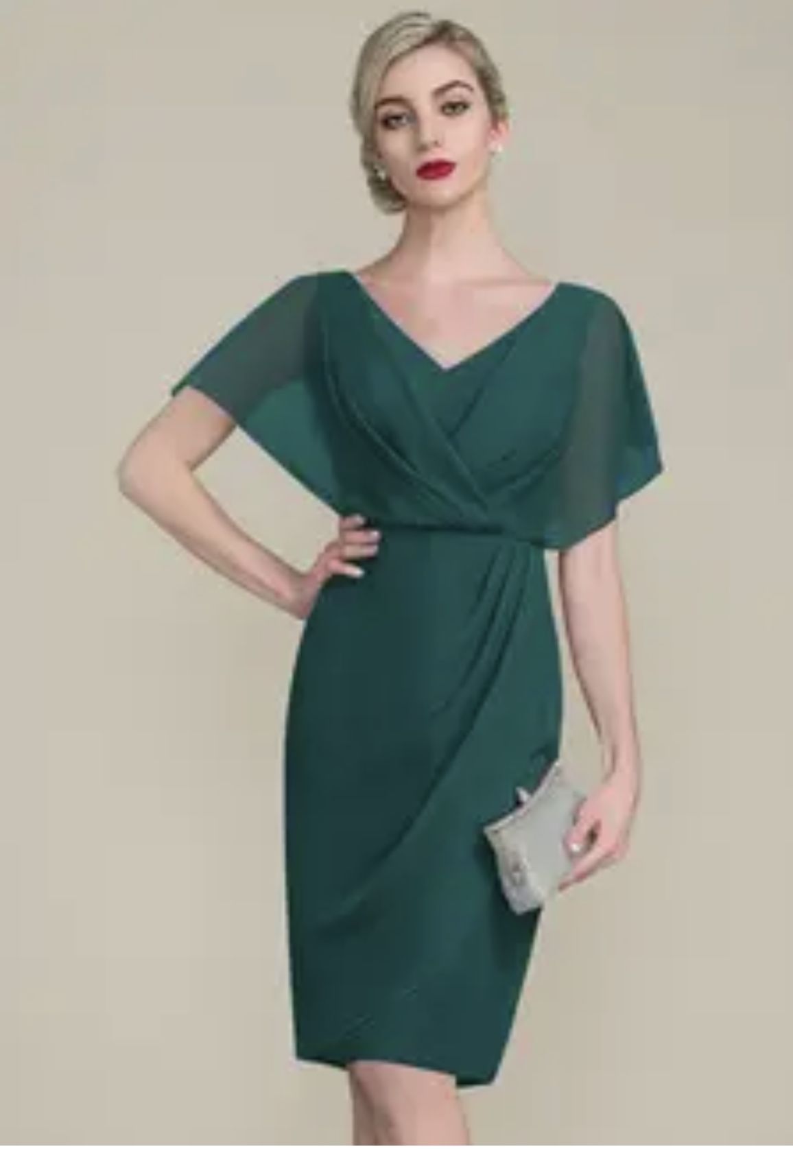 JJ House Plus Size 20 Green Cocktail Dress on Queenly
