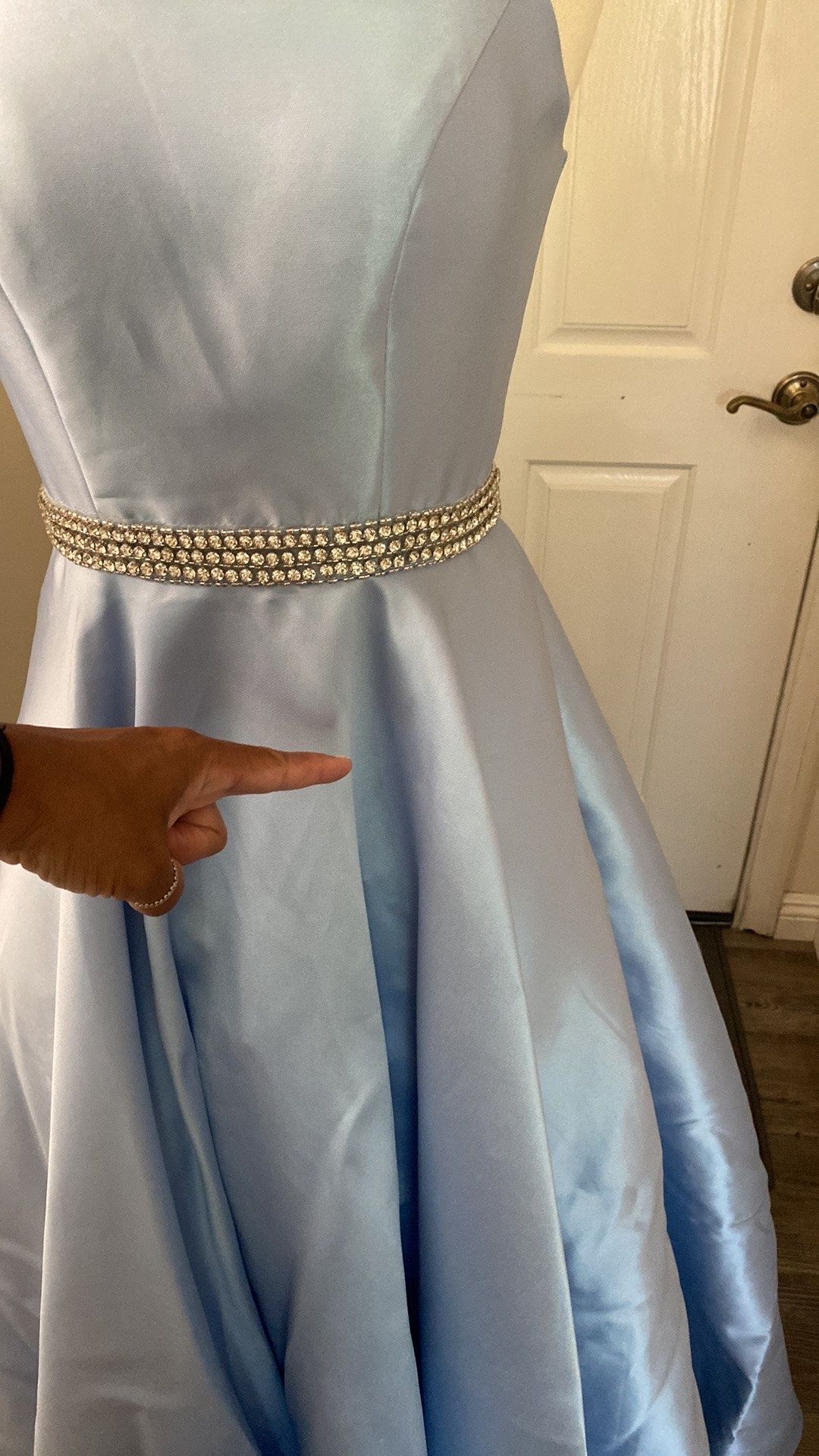 Mac Duggal Size 4 Blue Ball Gown on Queenly