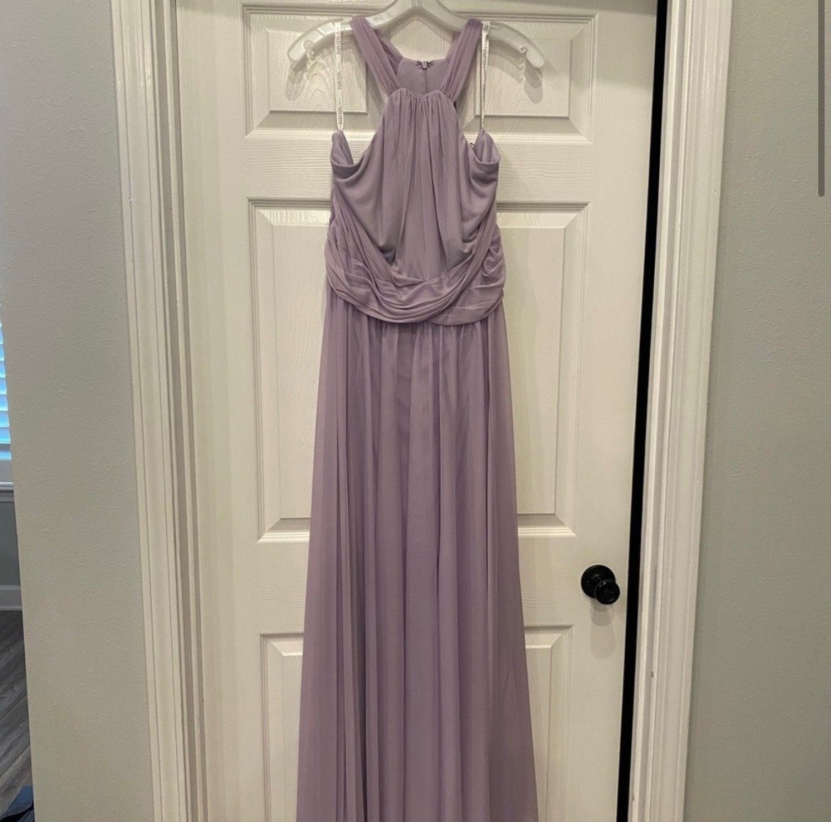David's Bridal Plus Size 20 Prom Purple Floor Length Maxi on Queenly