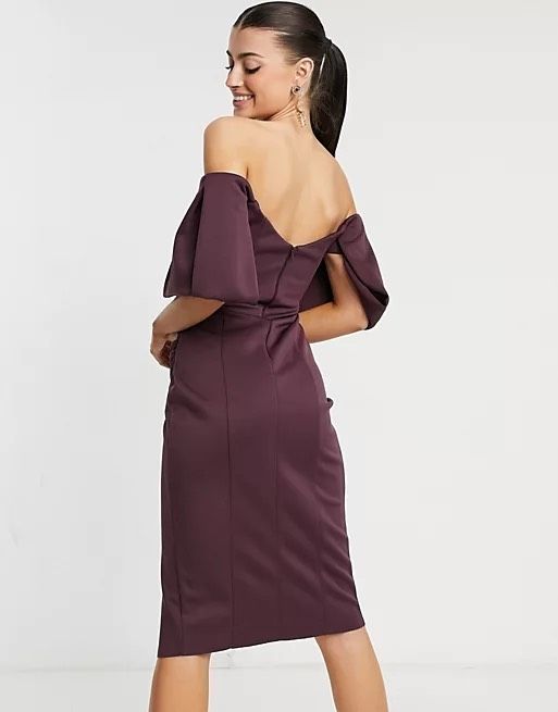 ASOS Size 4 Bridesmaid Strapless Purple Cocktail Dress on Queenly