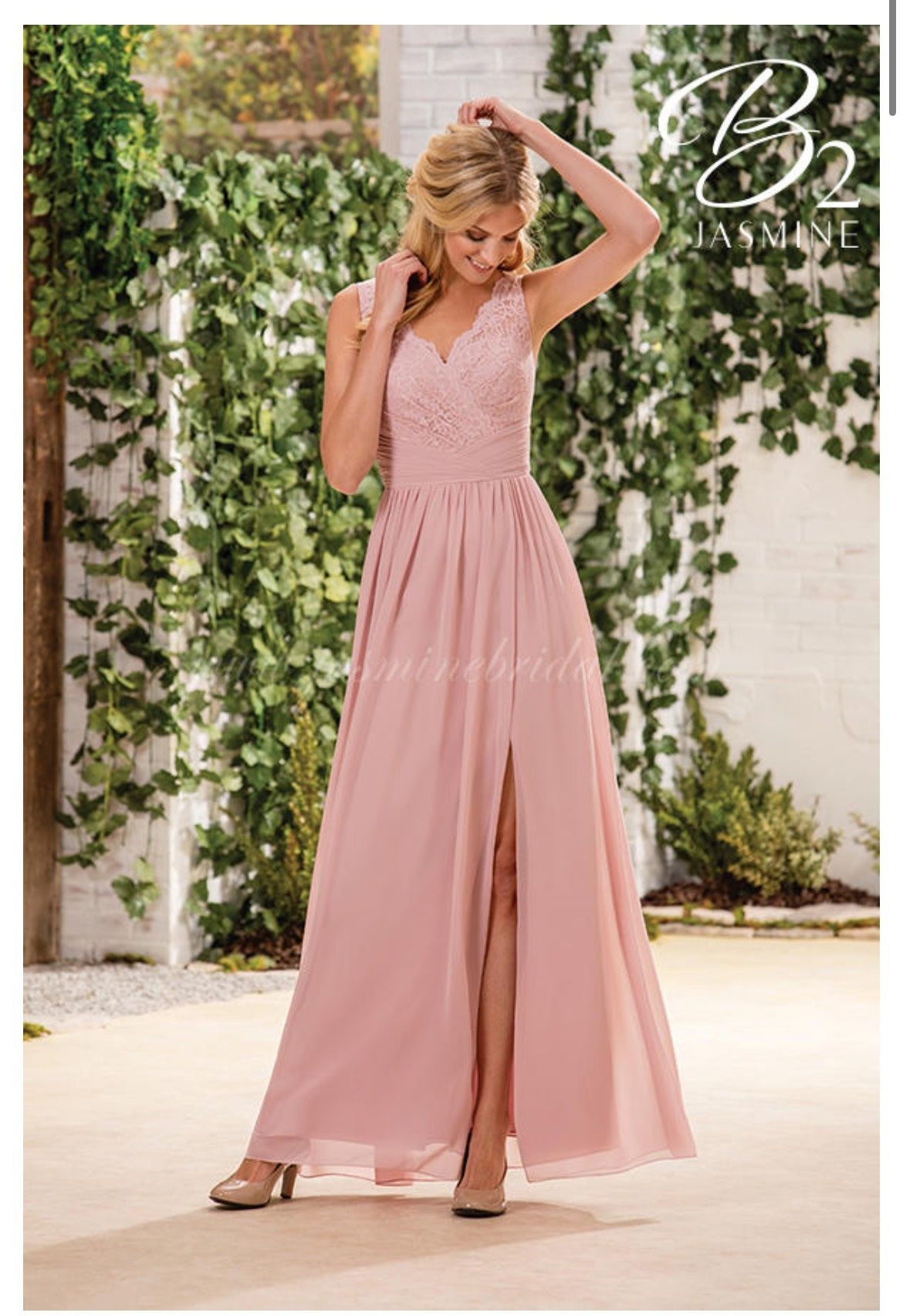 A-Line Lace Pink Prom Dresses V-Neck Cap-Sleeves Dresses