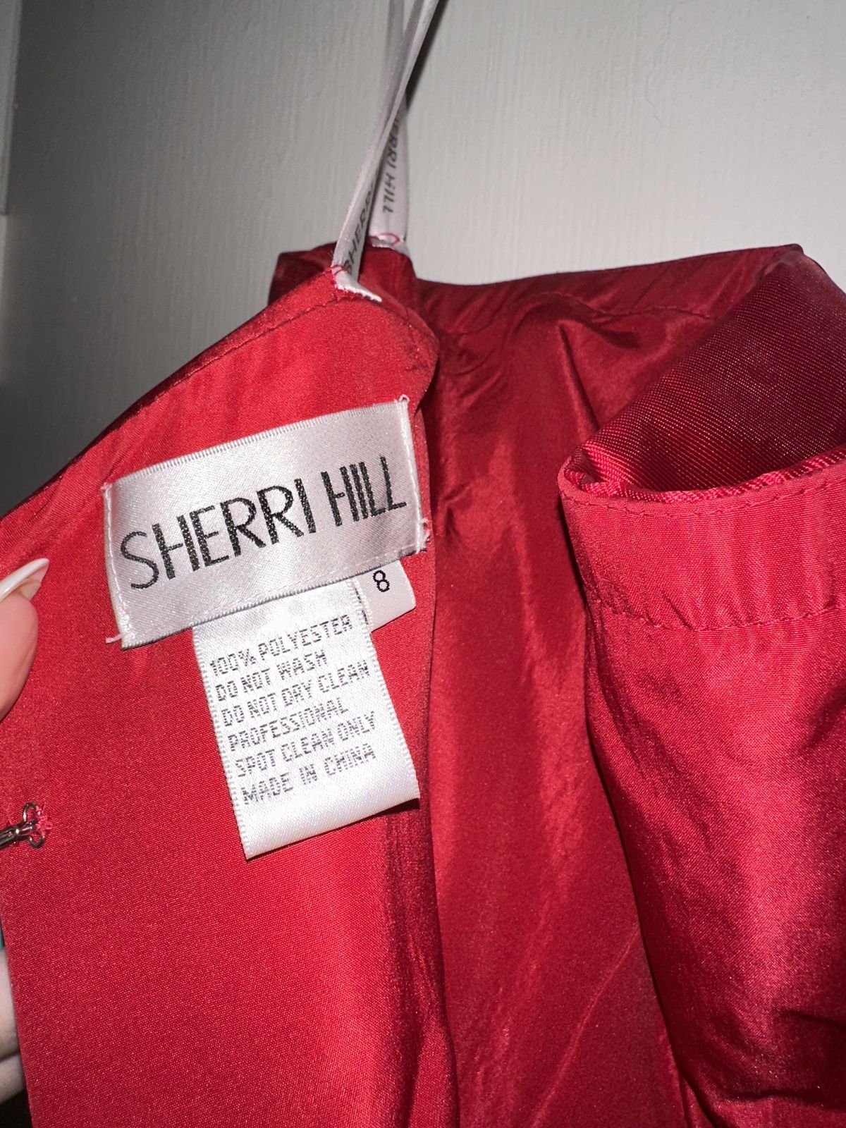 Sherri Hill Size 8 Prom Strapless Red Mermaid Dress on Queenly