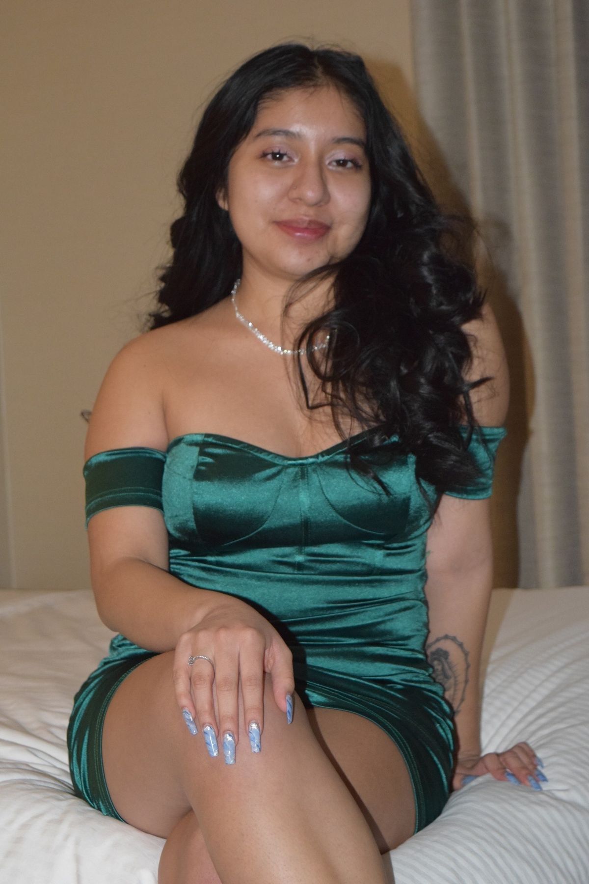 Size S Homecoming Off The Shoulder Green Cocktail Dress on Queenly