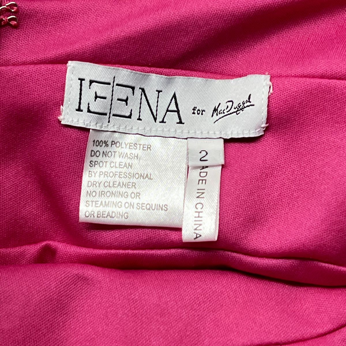 Mac Duggal Size 2 Plunge Pink Side Slit Dress on Queenly