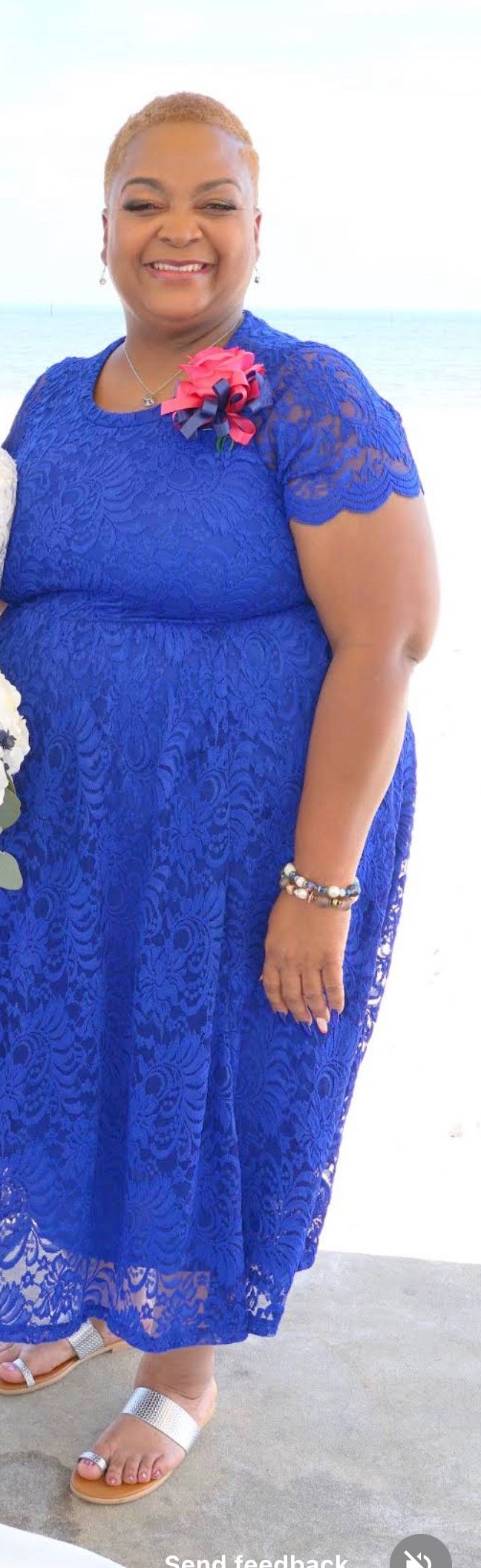 Style 1912129 Torrid Size 1X Blue Ball Gown on Queenly