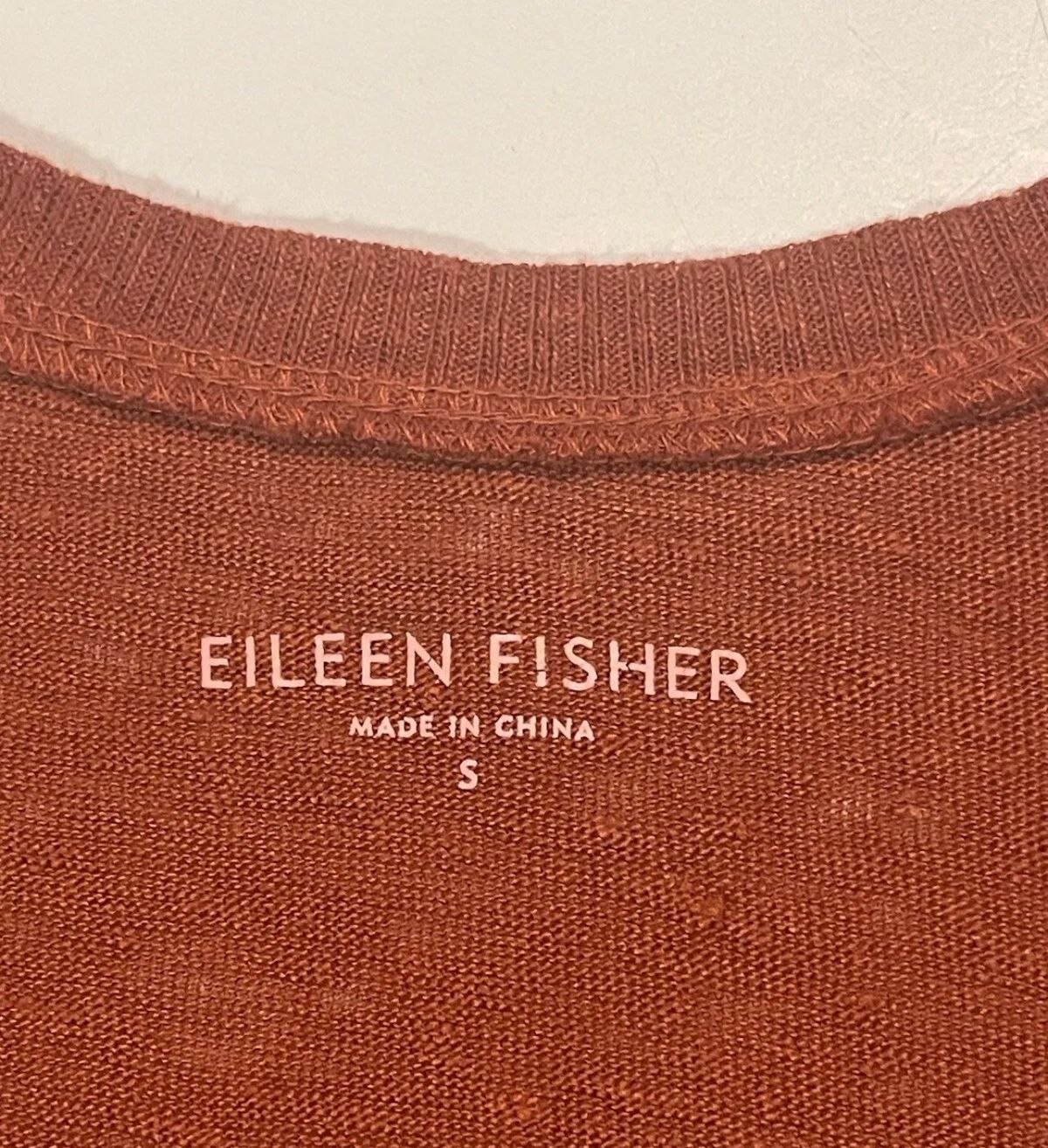 Eileen Fisher Size S Orange Floor Length Maxi on Queenly