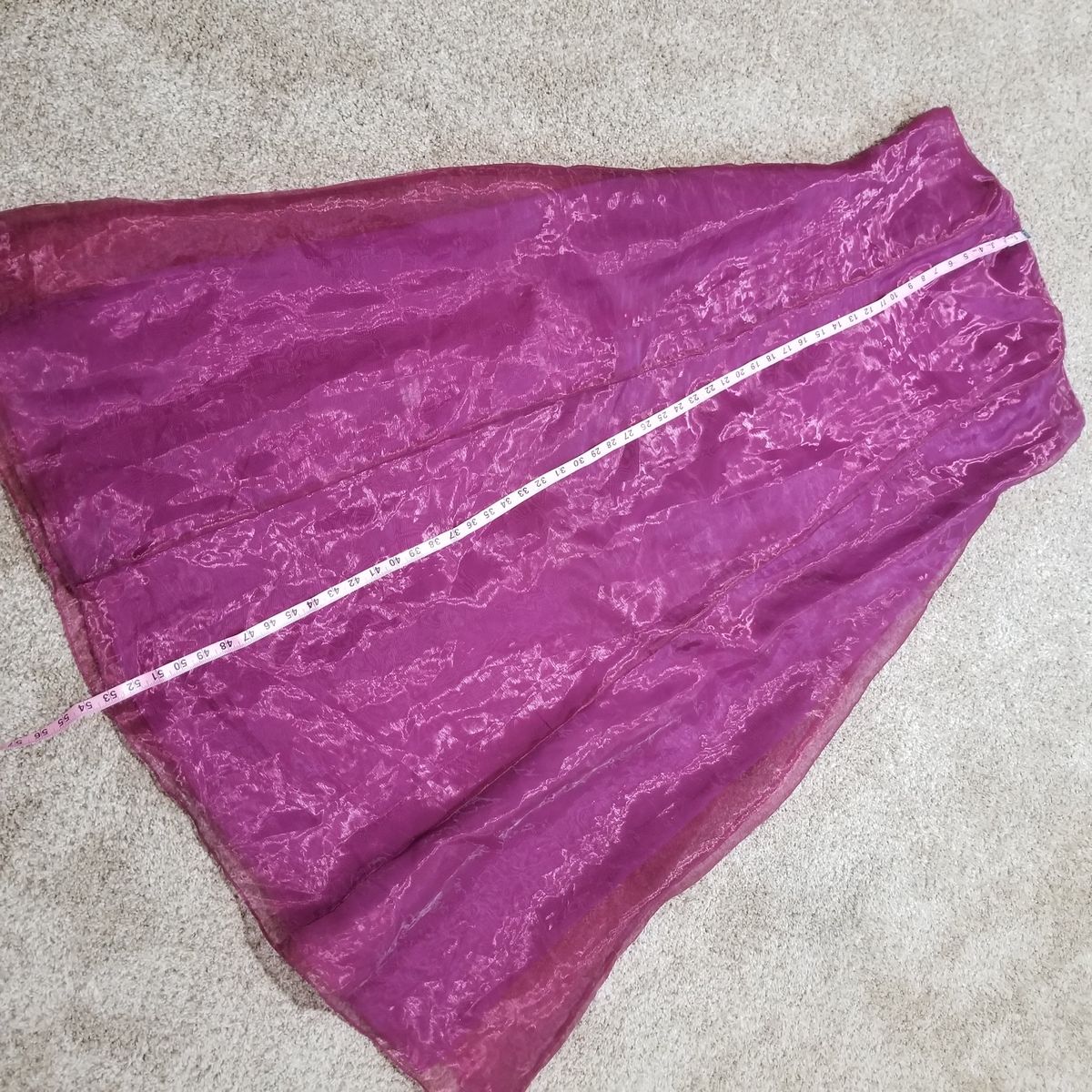 Vintage Plus Size 16 Prom Strapless Burgundy Purple A-line Dress on Queenly