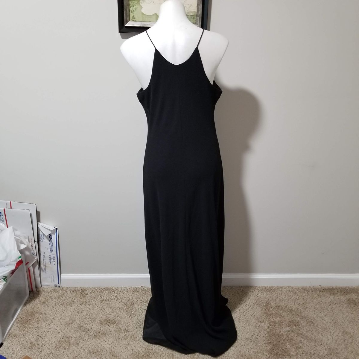 Vintage Plus Size 16 Black Mermaid Dress on Queenly