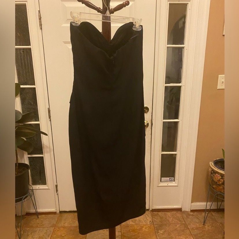 Style 1-1958429286-3236 Spanx Size S Black Cocktail Dress on Queenly