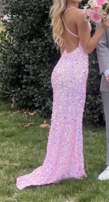 Jasz Couture Size 00 Prom Plunge Pink A-line Dress on Queenly