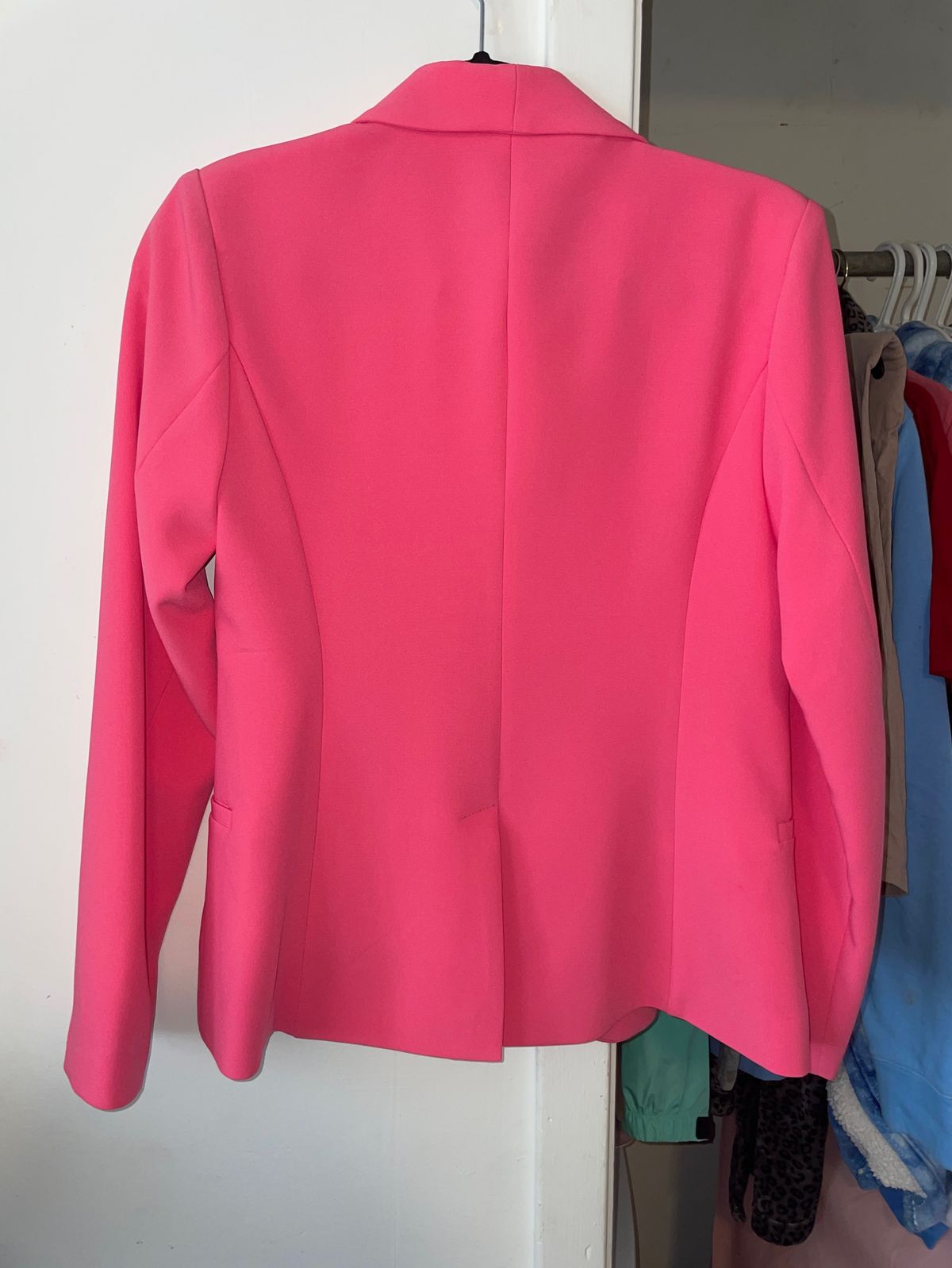 Size S Pageant Blazer Hot Pink Formal Jumpsuit on Queenly