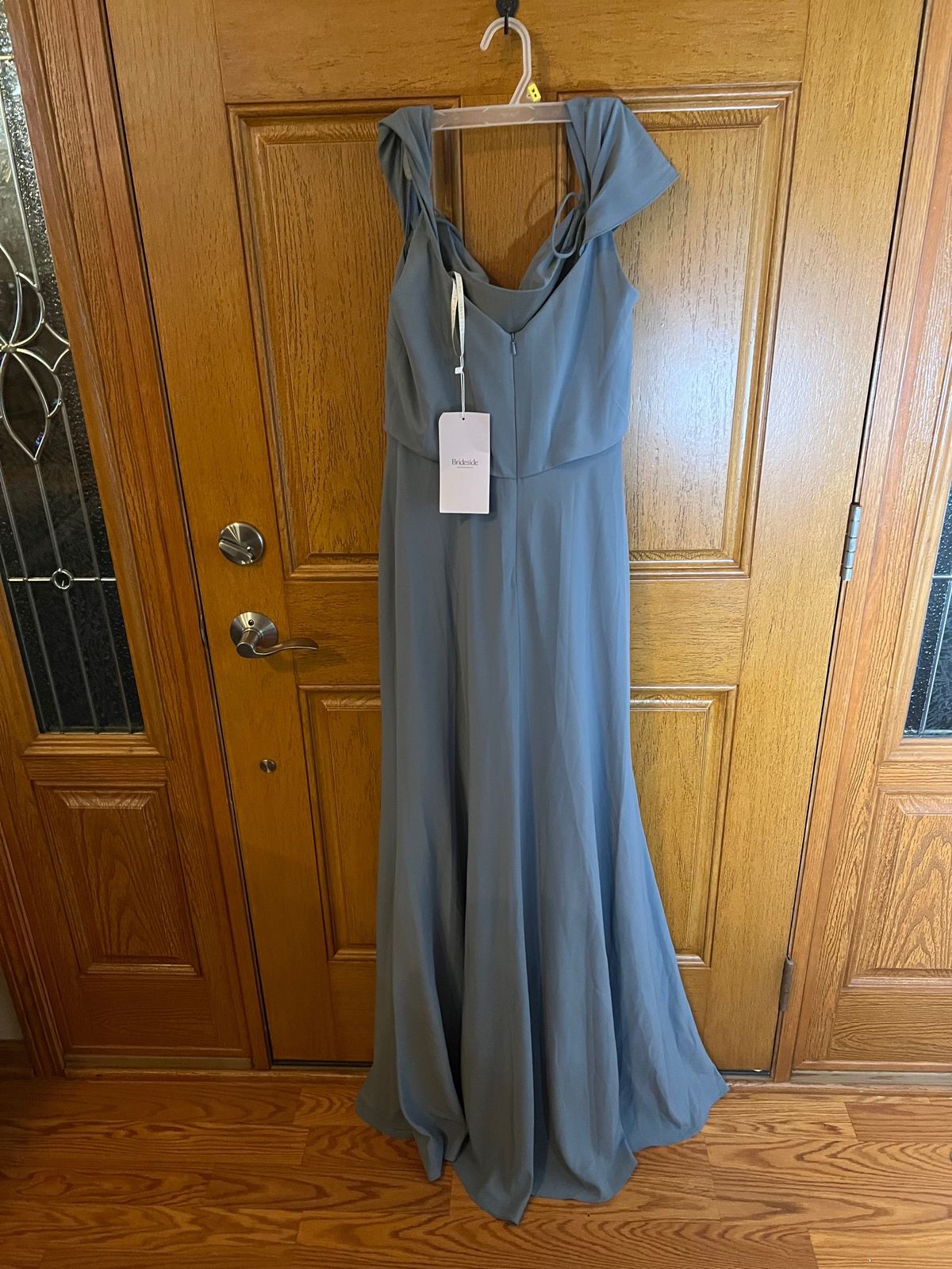 Jenny Yoo Size S Prom Off The Shoulder Light Blue A-line Dress on Queenly
