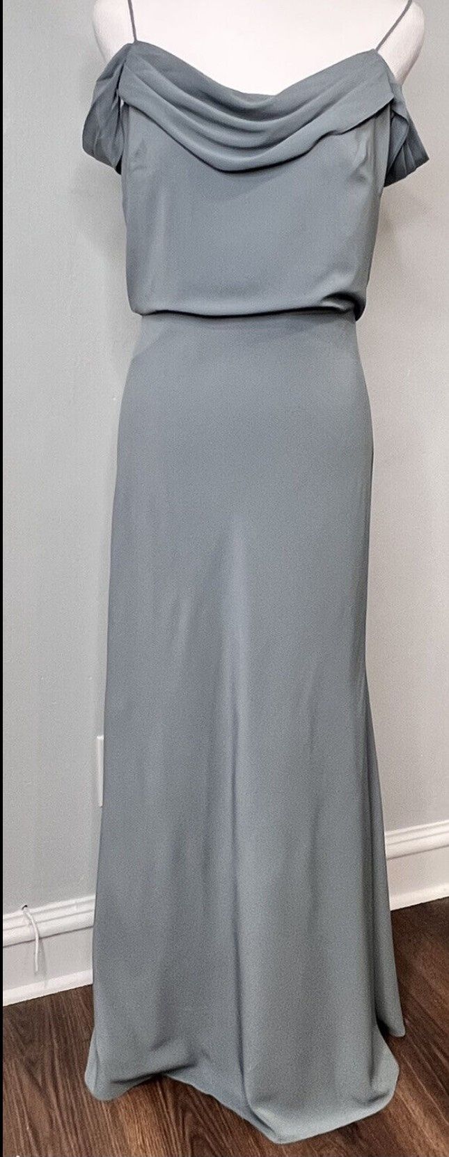 Jenny Yoo Size S Prom Off The Shoulder Light Blue A-line Dress on Queenly