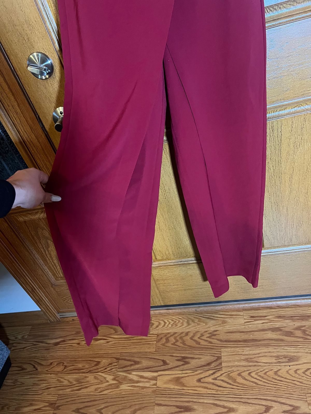White House Black Market Size S Homecoming Strapless Burgundy Red Cocktail Dress on Queenly