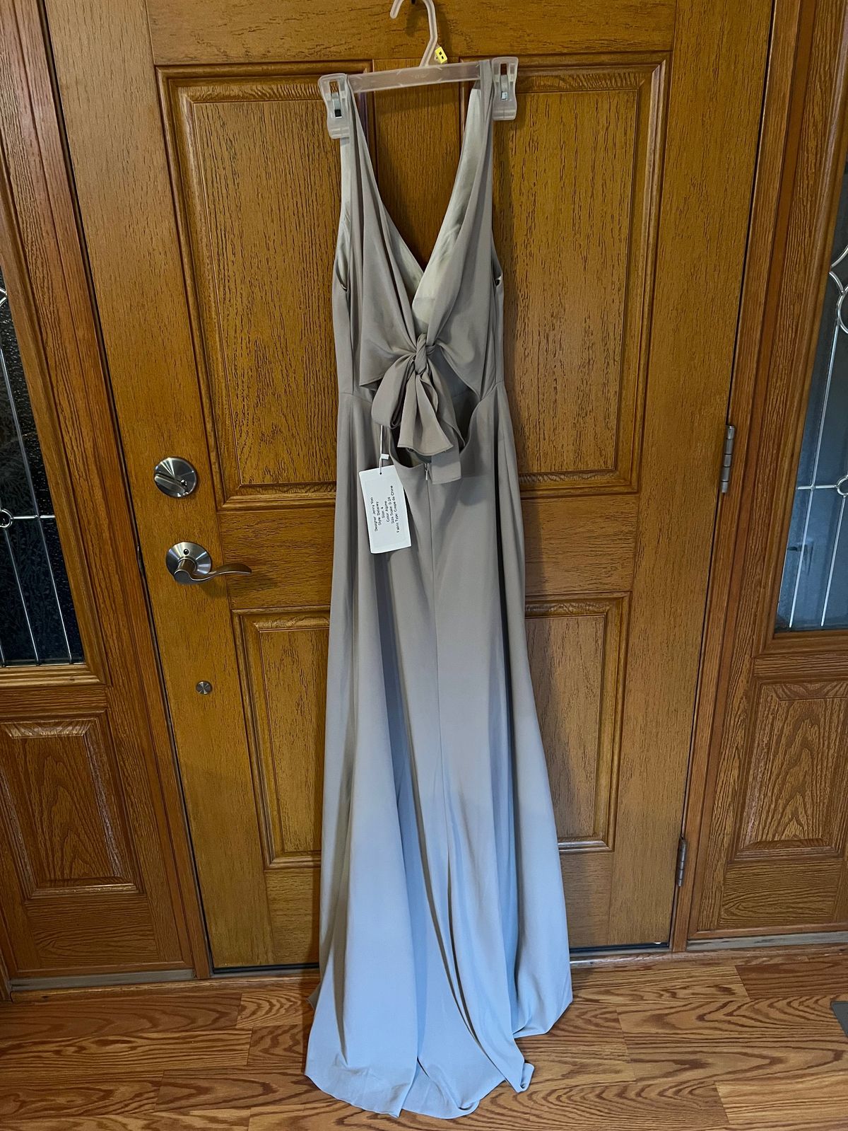 Jenny Yoo Size S Bridesmaid Plunge Light Blue A-line Dress on Queenly