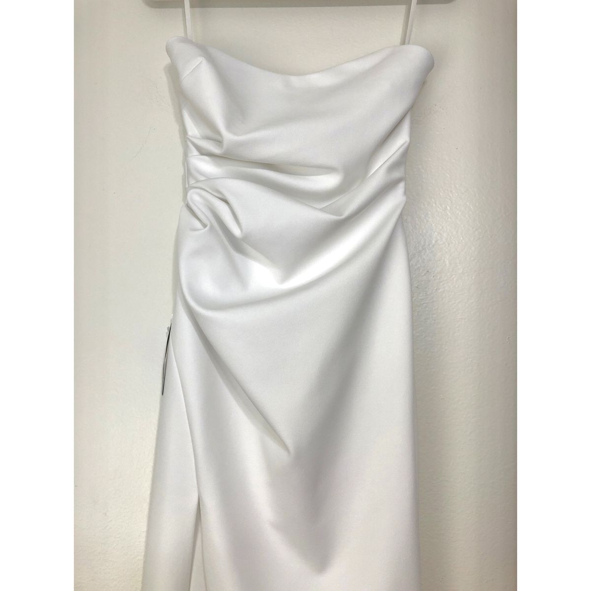 Katie May Size 4 Wedding Strapless White Dress With Train on Queenly