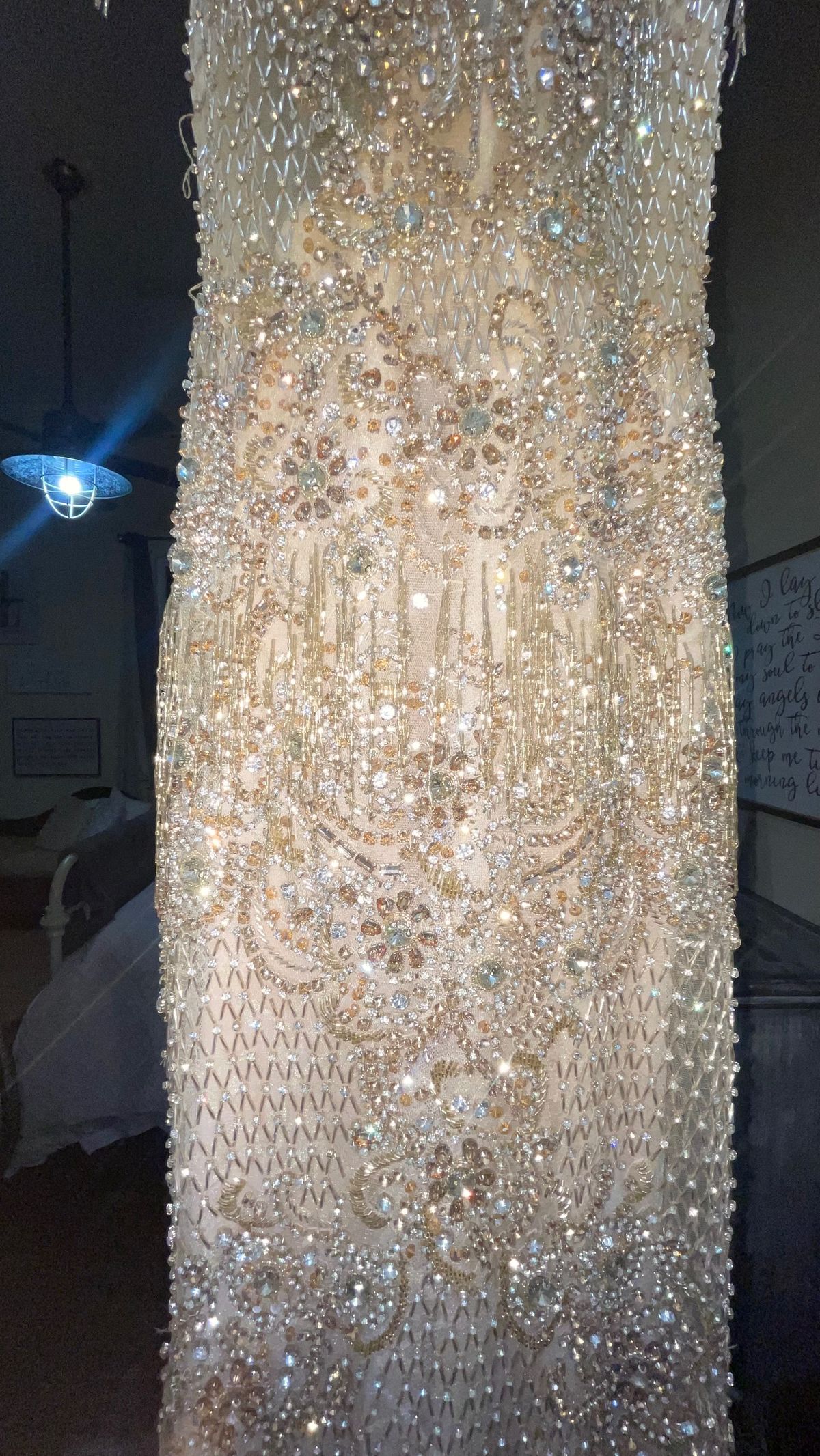 Mac Duggal Size 6 Prom Plunge Sequined Gold Mermaid Dress on Queenly