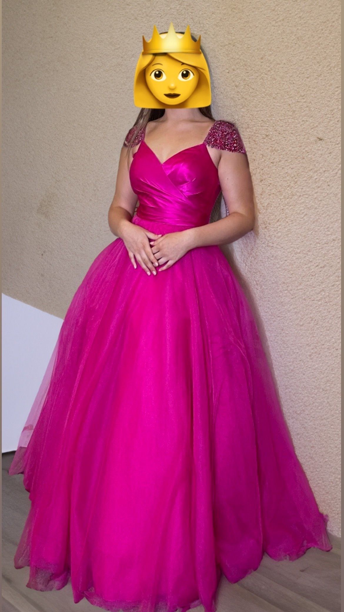 Sherri Hill Size 8 Pageant Cap Sleeve Pink Ball Gown on Queenly