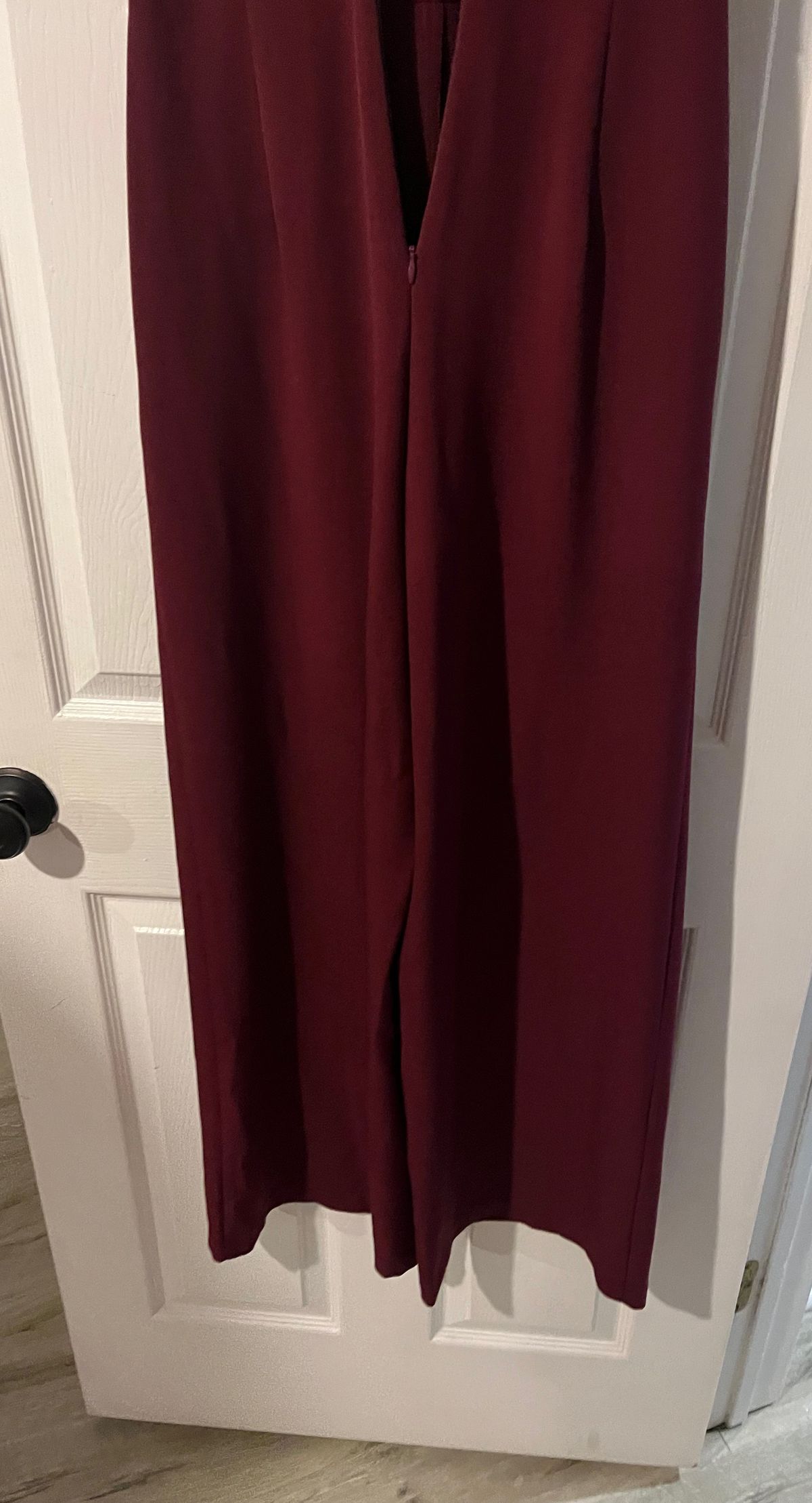 Julia Jordan Size 2 Homecoming High Neck Burgundy Red Formal Jumpsuit on Queenly