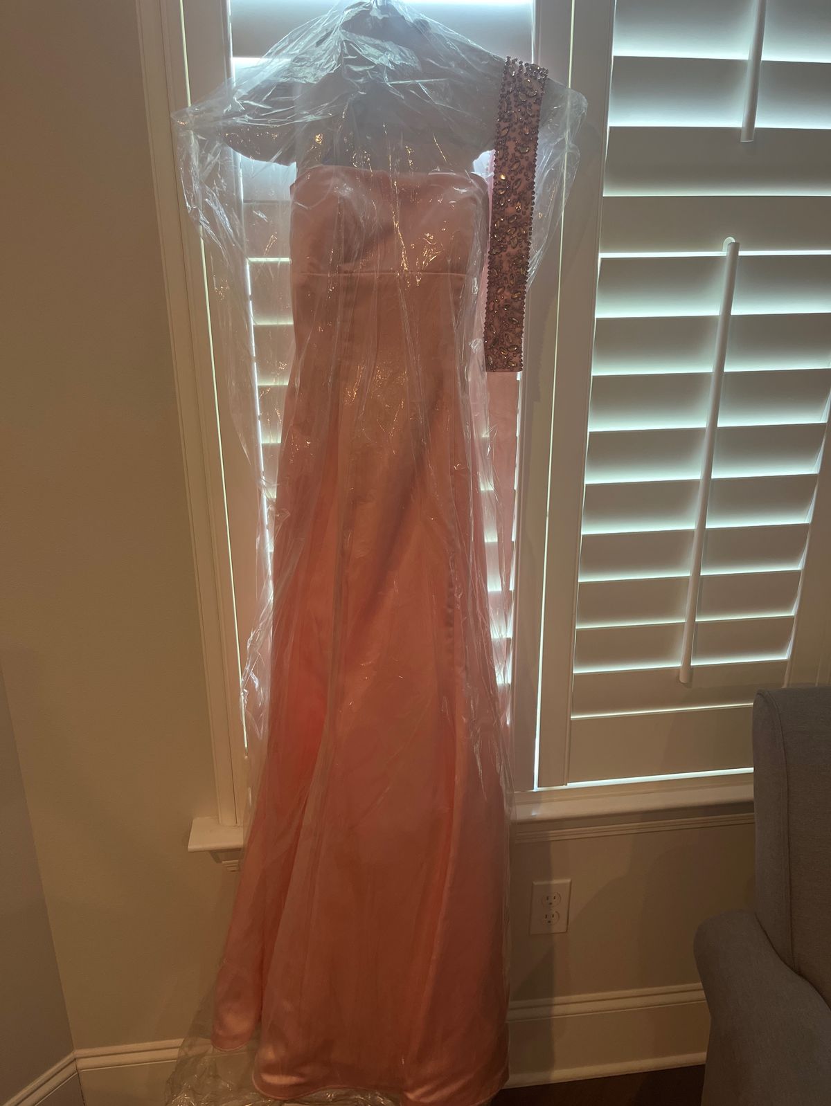 Sherri Hill Size 0 Prom Strapless Pink Mermaid Dress on Queenly