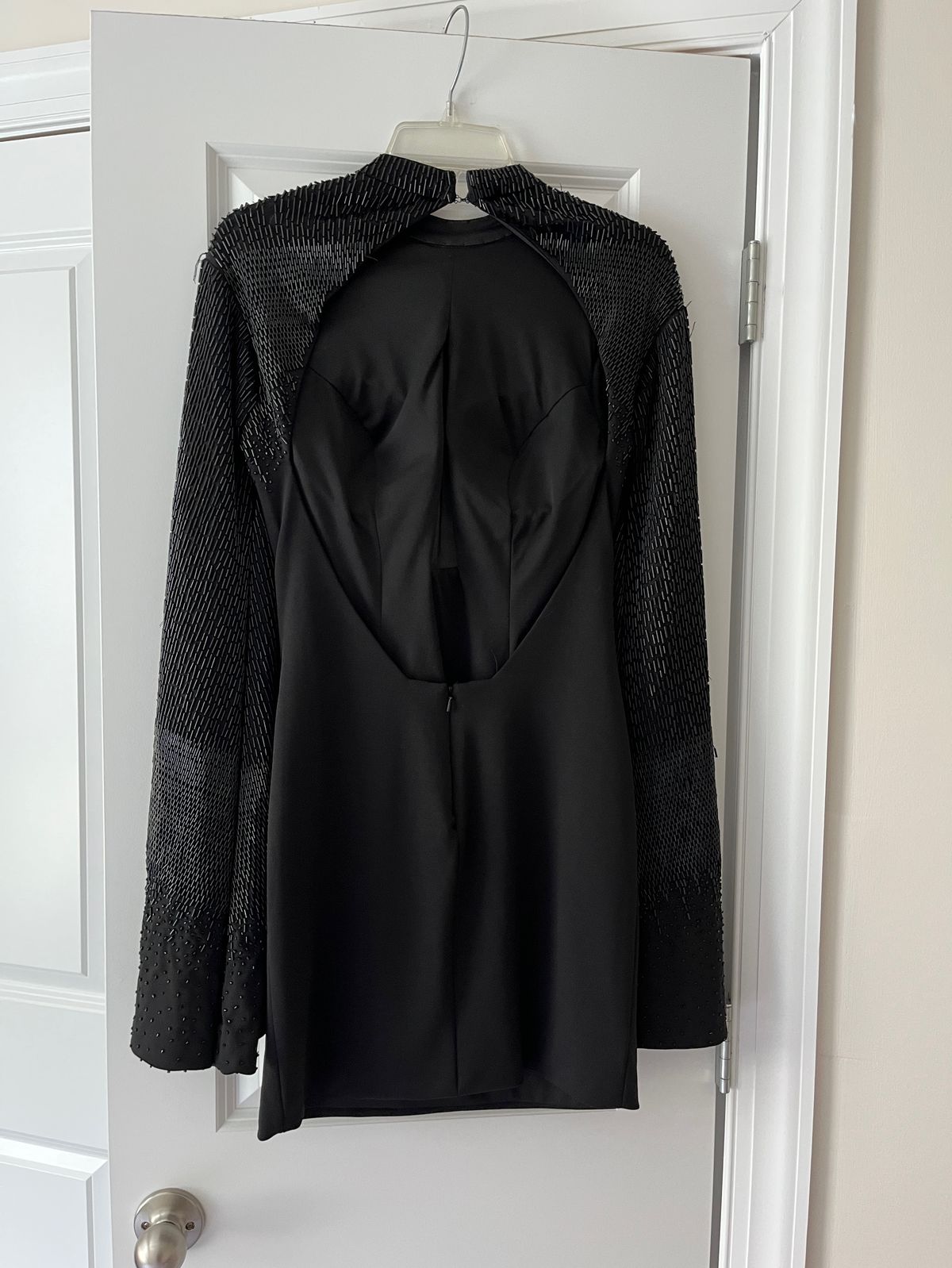 Rachel Allan Size 4 Pageant Long Sleeve Black Cocktail Dress on Queenly