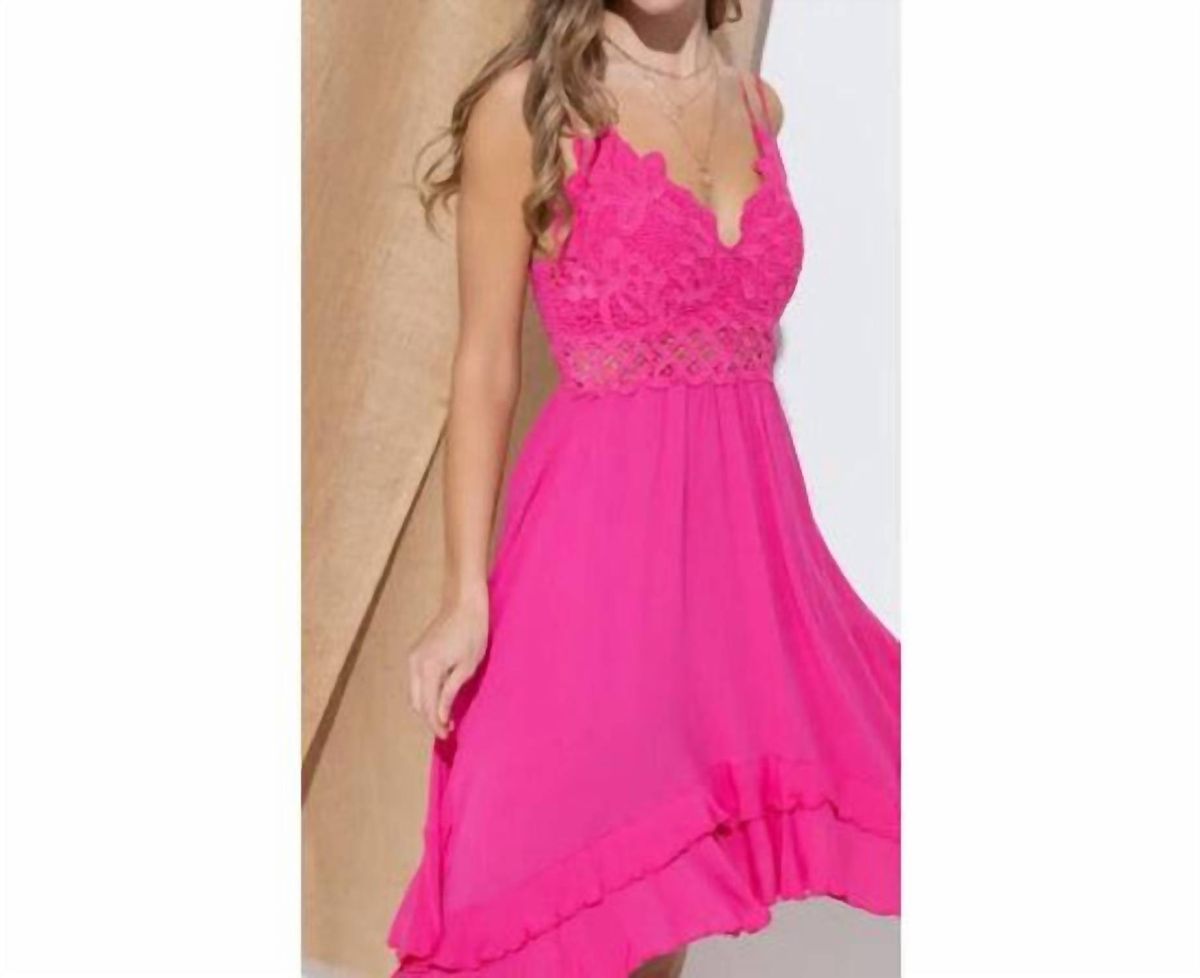 Style 1-1736810191-2696 Blue B Size L Hot Pink Cocktail Dress on Queenly